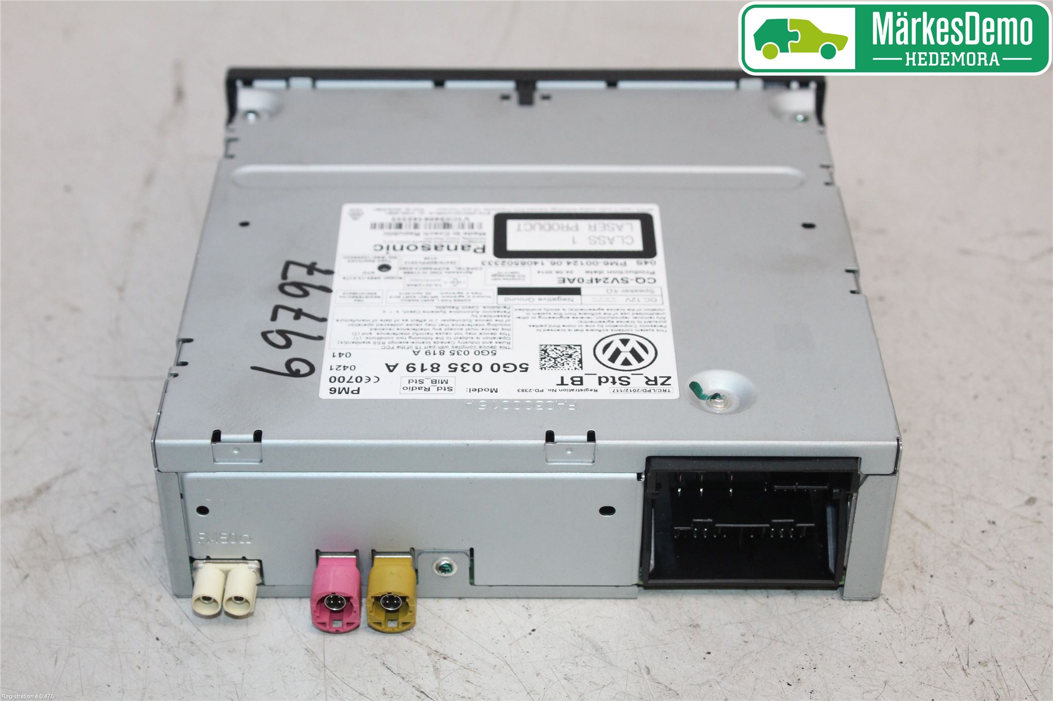 Volkswagen VW GOLF / E-GOLF VII 13-20 Stereo Radio Med Cd