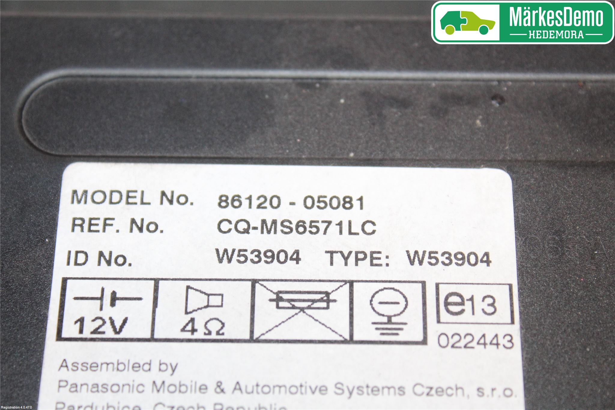 Toyota AVENSIS 03-06 Stereo Radio Med Cd