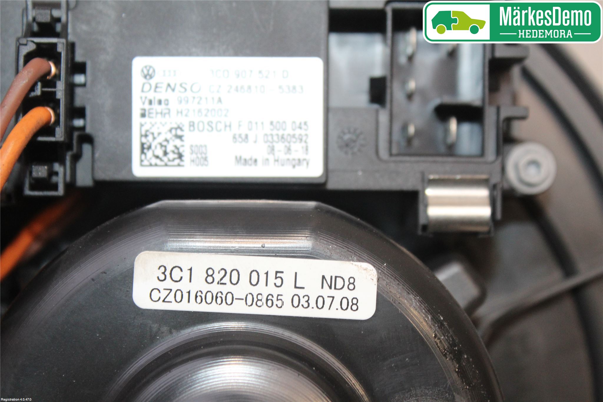 Volkswagen VW GOLF VI 09-13 Varme Ac Varmeapparatvifte