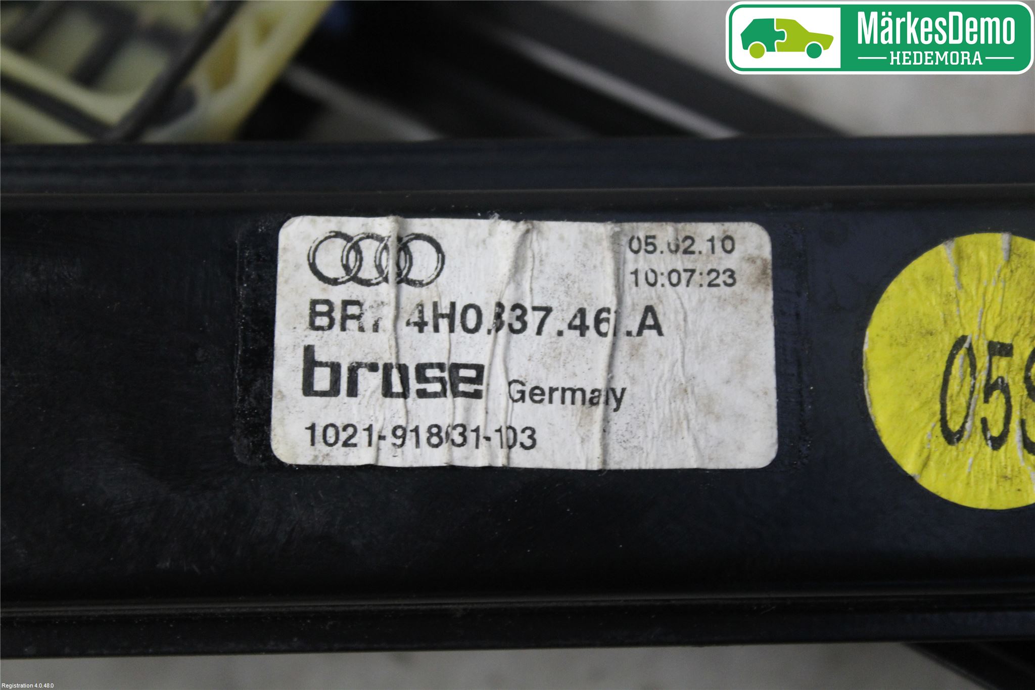 Audi A8/S8 4H 10-17 Vindusheis El Komp