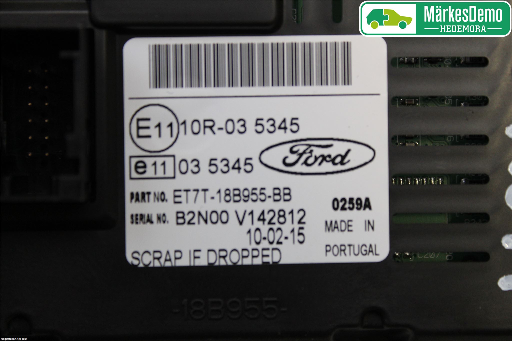 Ford FIESTA 13-17 Stereo Radio Med Cd