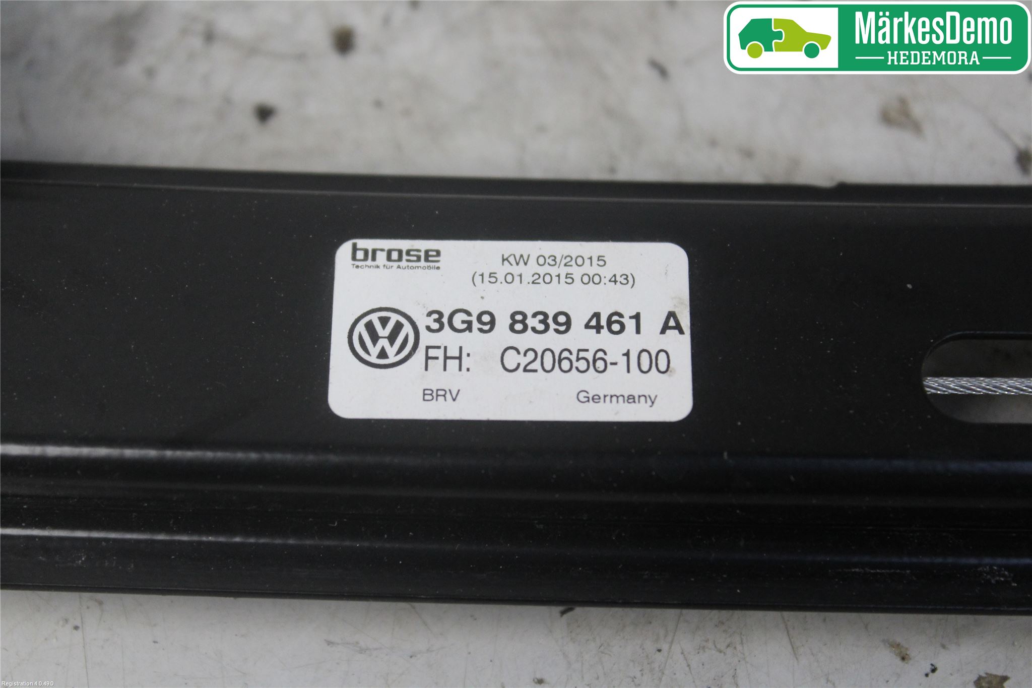 Volkswagen VW PASSAT 15-19 Vindusheis El Komp