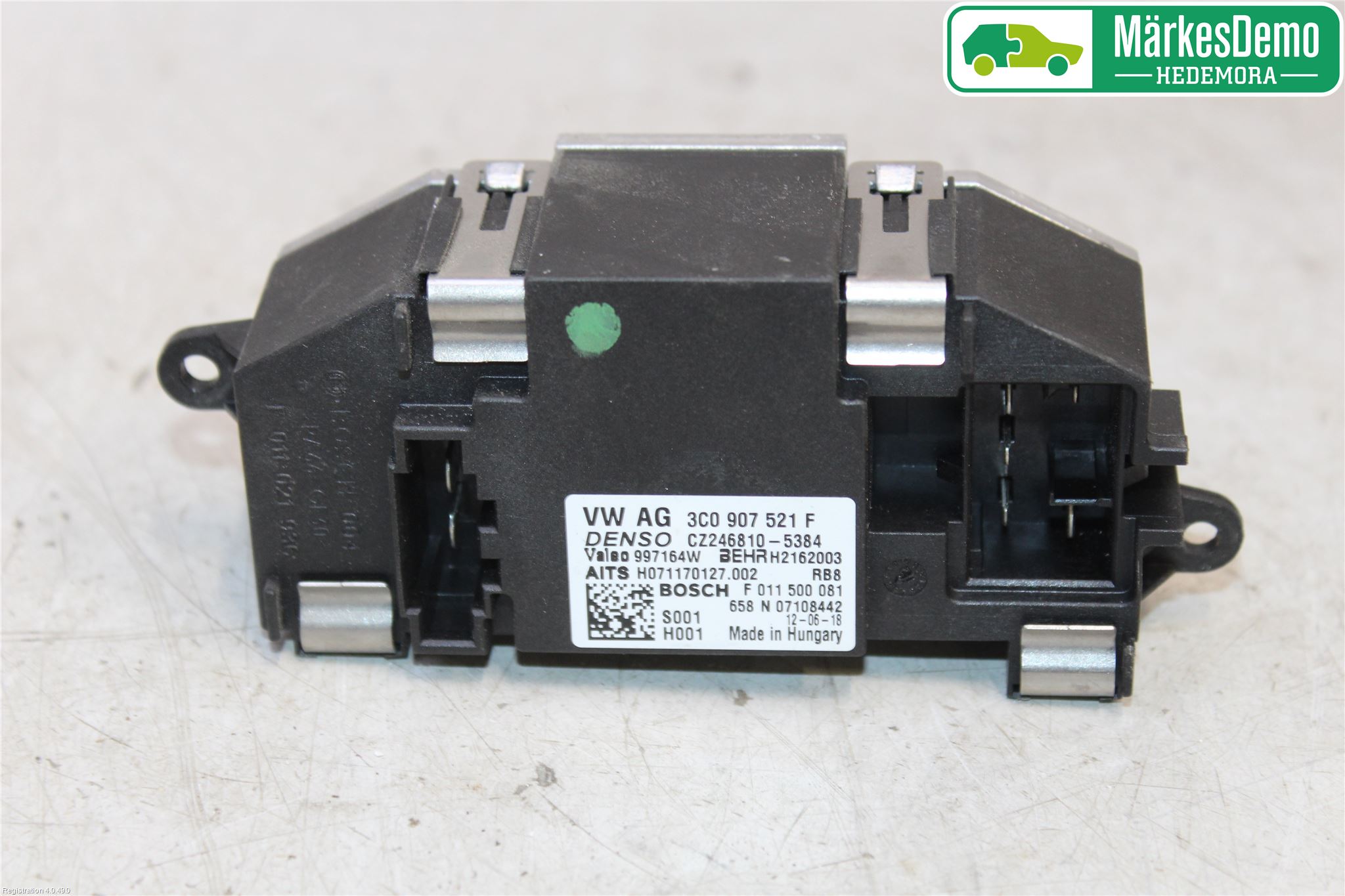 Skoda OCTAVIA (1Z) 05-13 Varmeapparat Viftemotstand