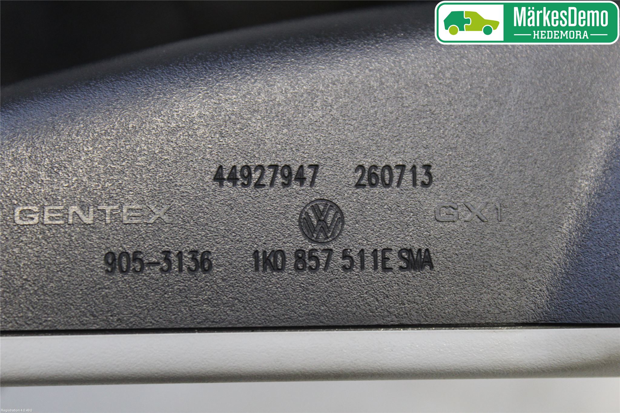 Volkswagen VW PASSAT 11-14 Speil Innvendig