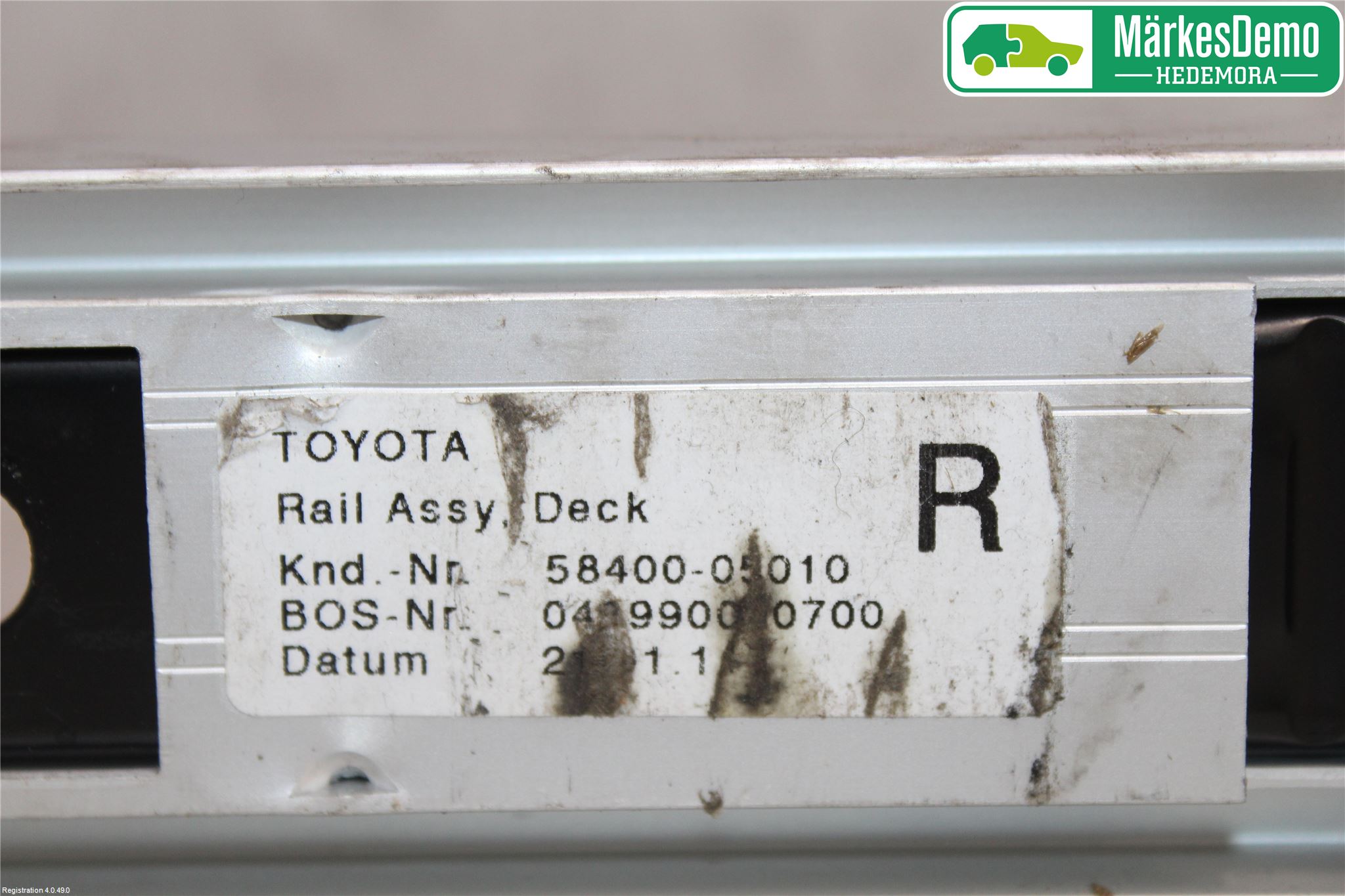Toyota AVENSIS 09-15 Bakluke Bun (Utgår 5023)