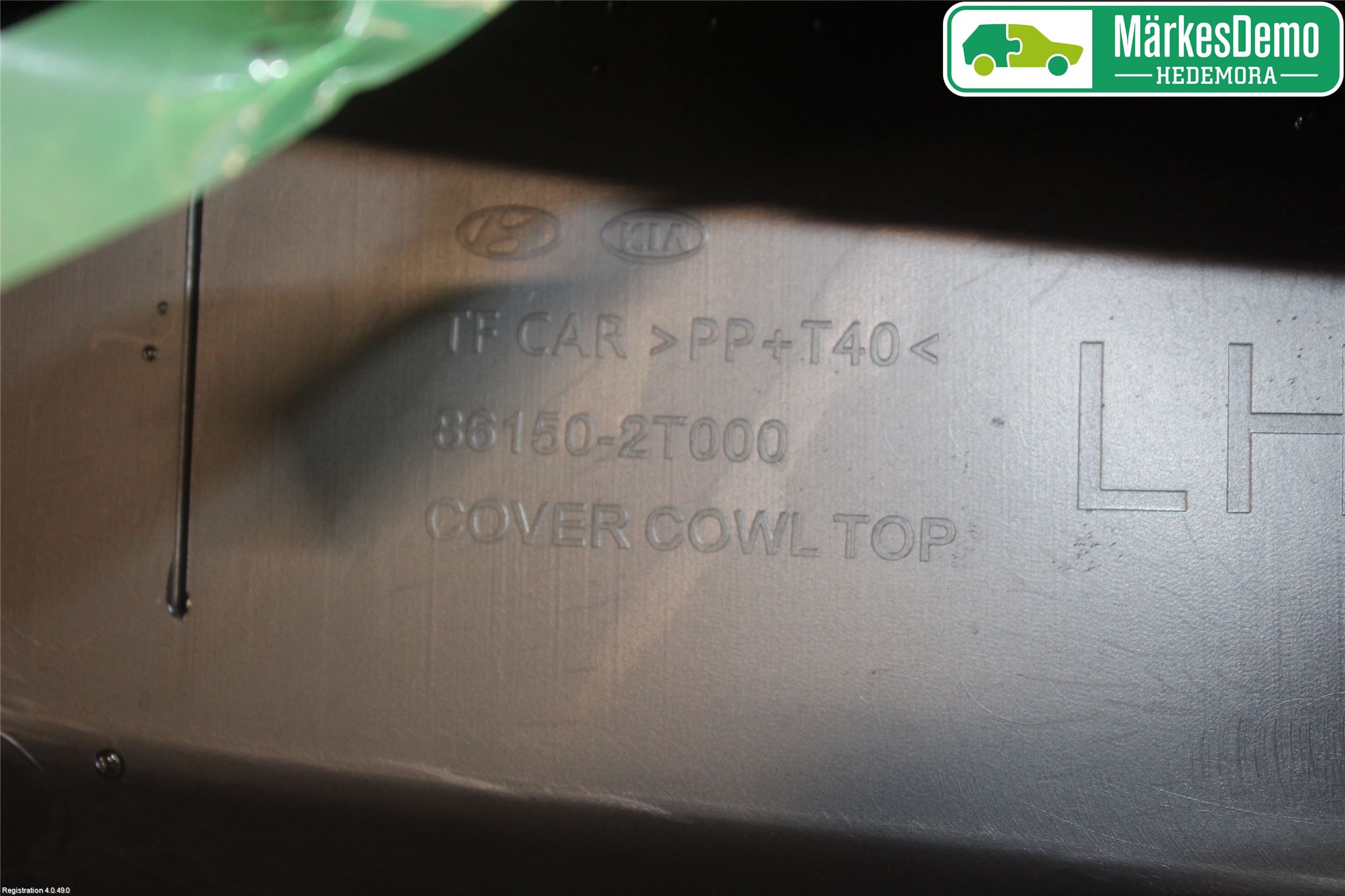Kia OPTIMA 00-15 Visker Deksel-Grill-Under Frr
