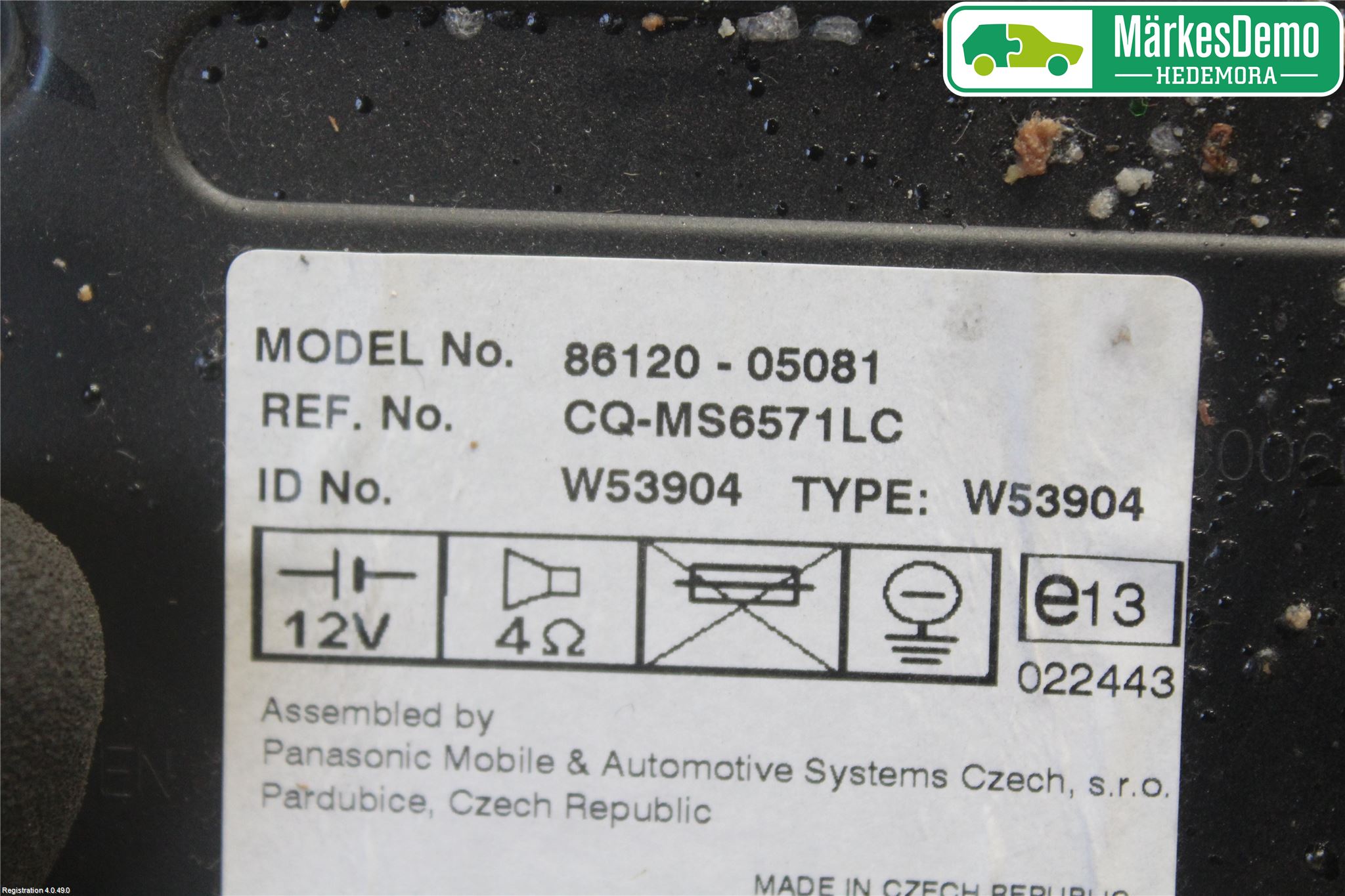 Toyota AVENSIS 03-06 Stereo Radio Med Cd