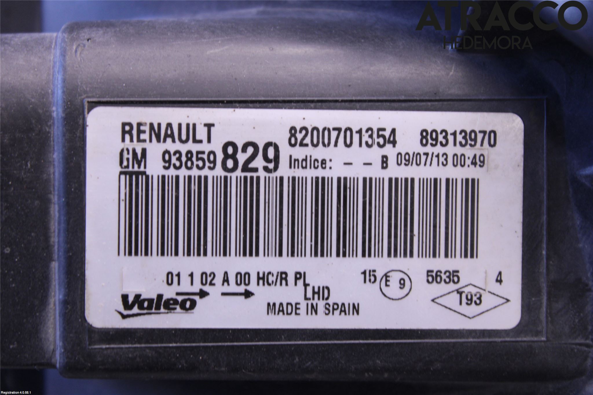 Renault TRAFIC   02-14 Frontlykt Venstre