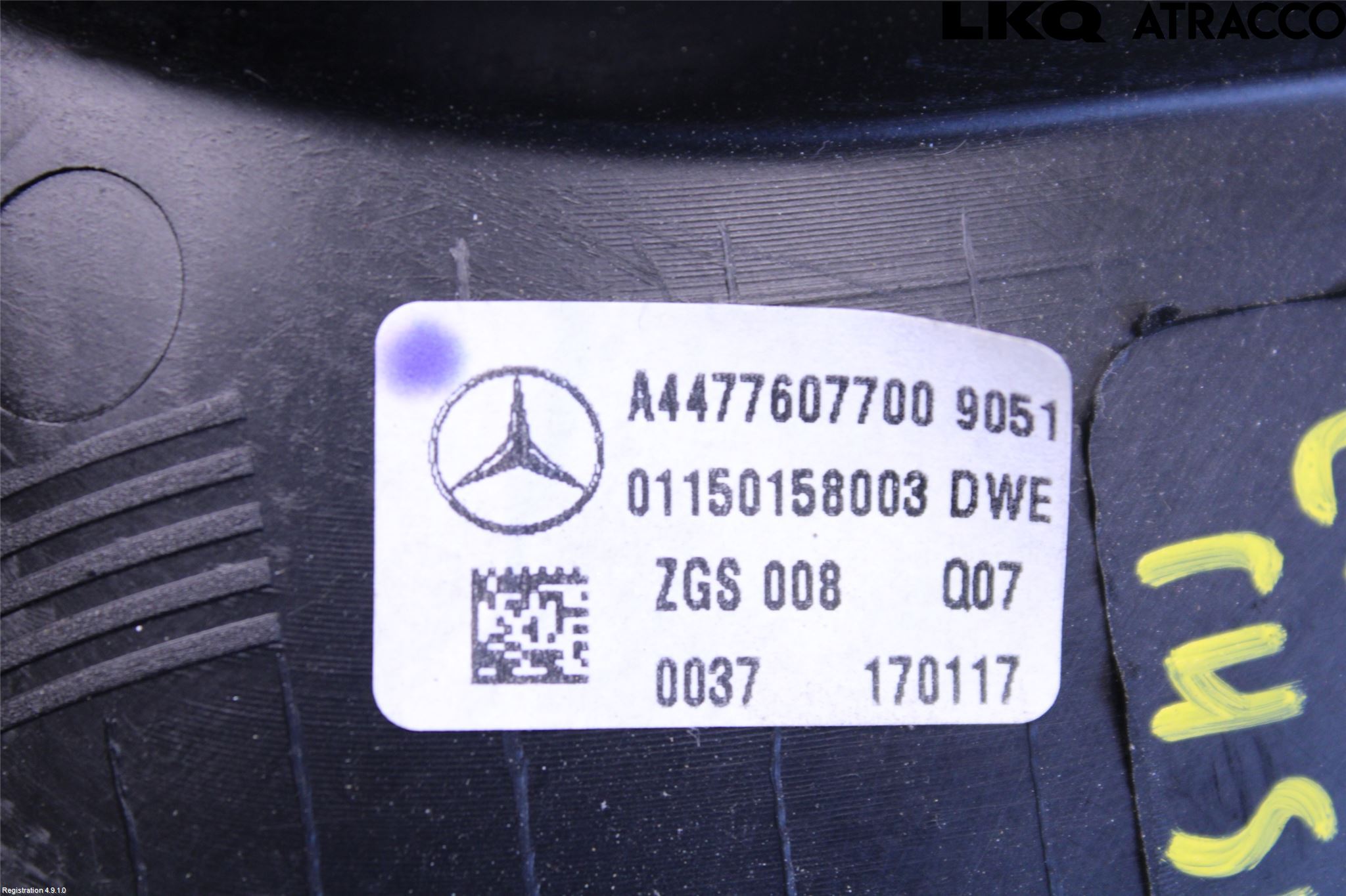 Mercedes-Benz MB VITO/V-KLASS (W640,W447,W448) 14- Innr Dørhandtak H Indre