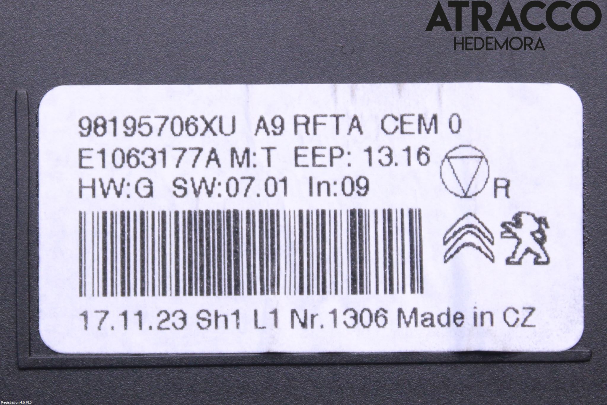 Peugeot PEUGOT 208 16-19 Varme Ac Betjening-Display
