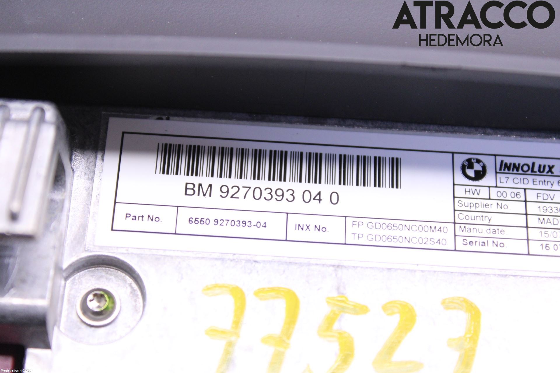 BMW 3 F30/F31/F80 12-19 Stereo Radio Med Cd