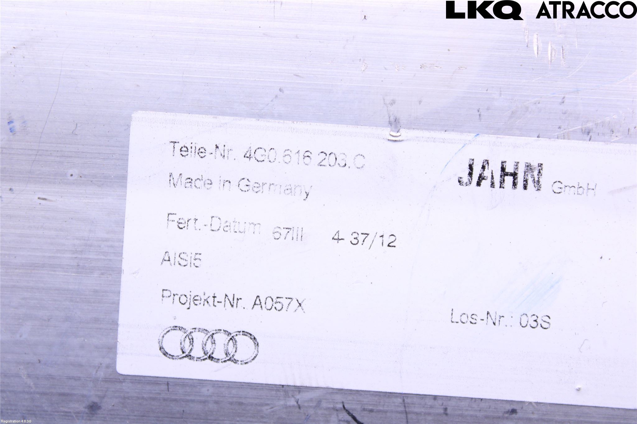 Audi A6 ALLROAD 12-18 Nivå/Lufrfrändring Trycktank