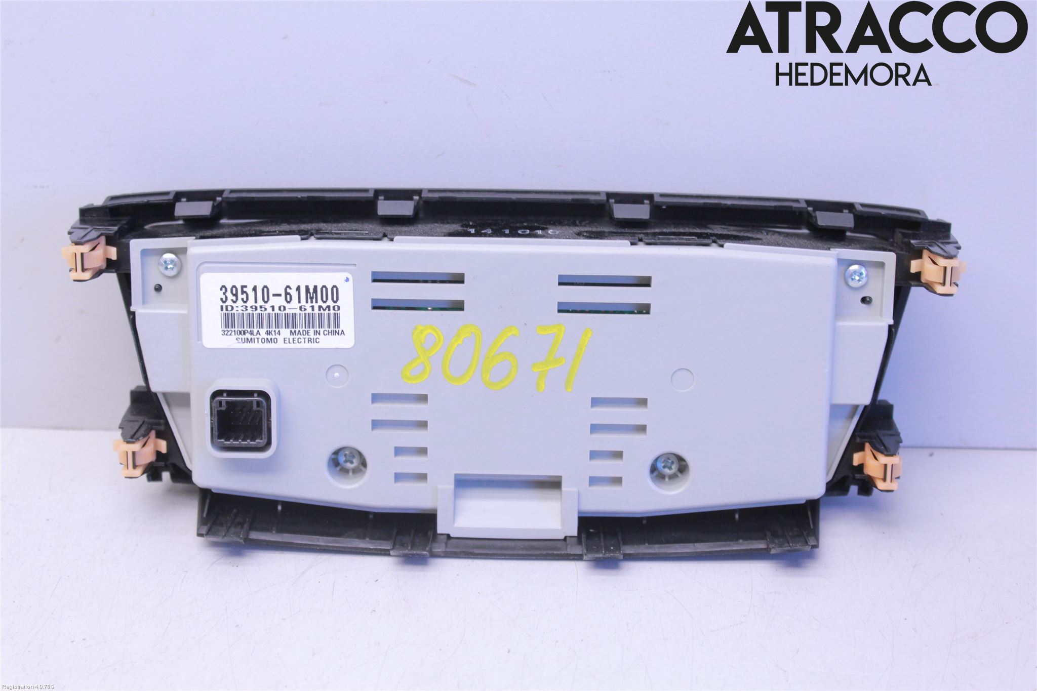 Suzuki SX4 S-CROSS 14-21 Varme Ac Betjening-Display