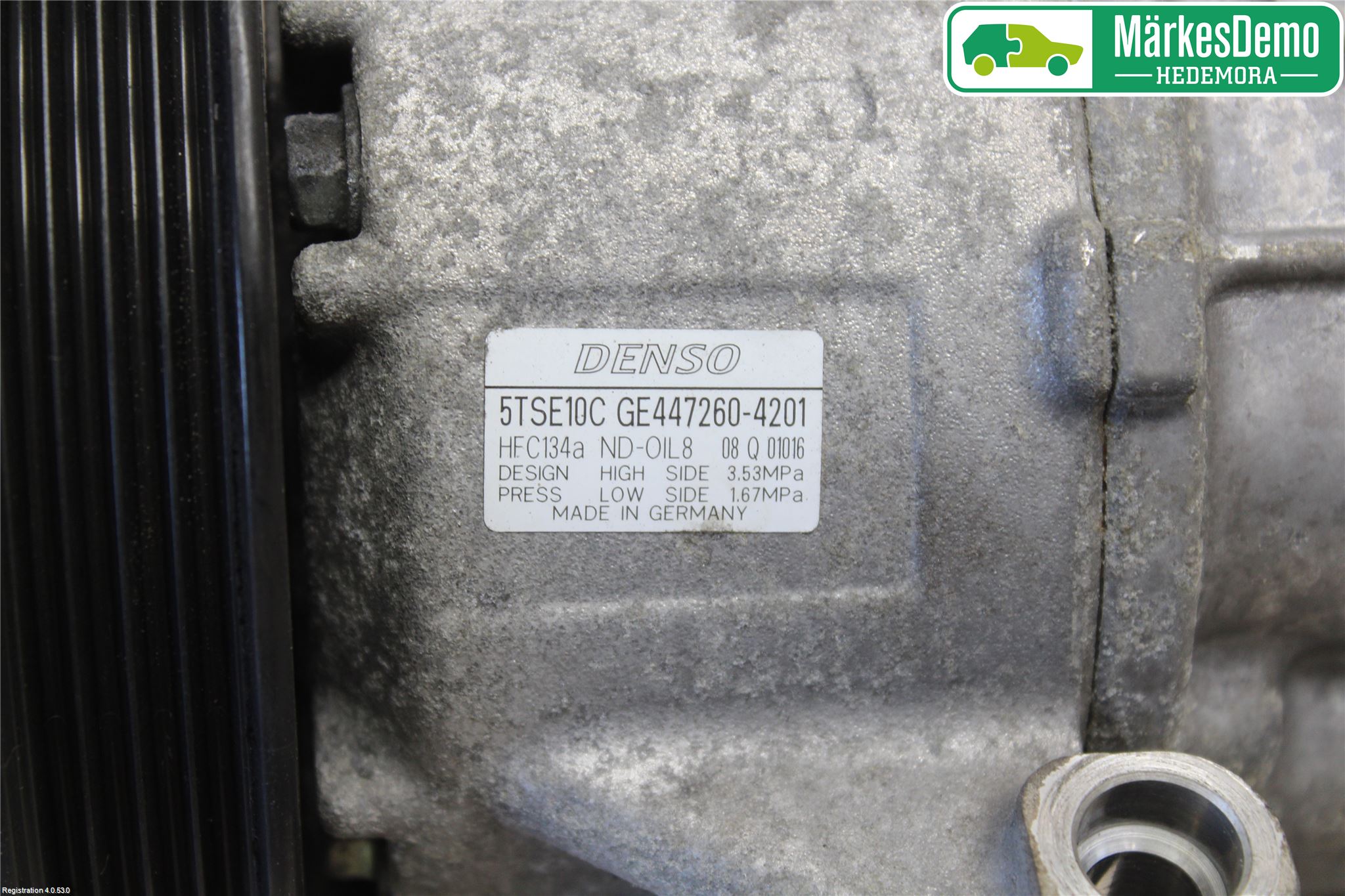 Toyota YARIS XP130 12-14 Varme Ac Kompressor