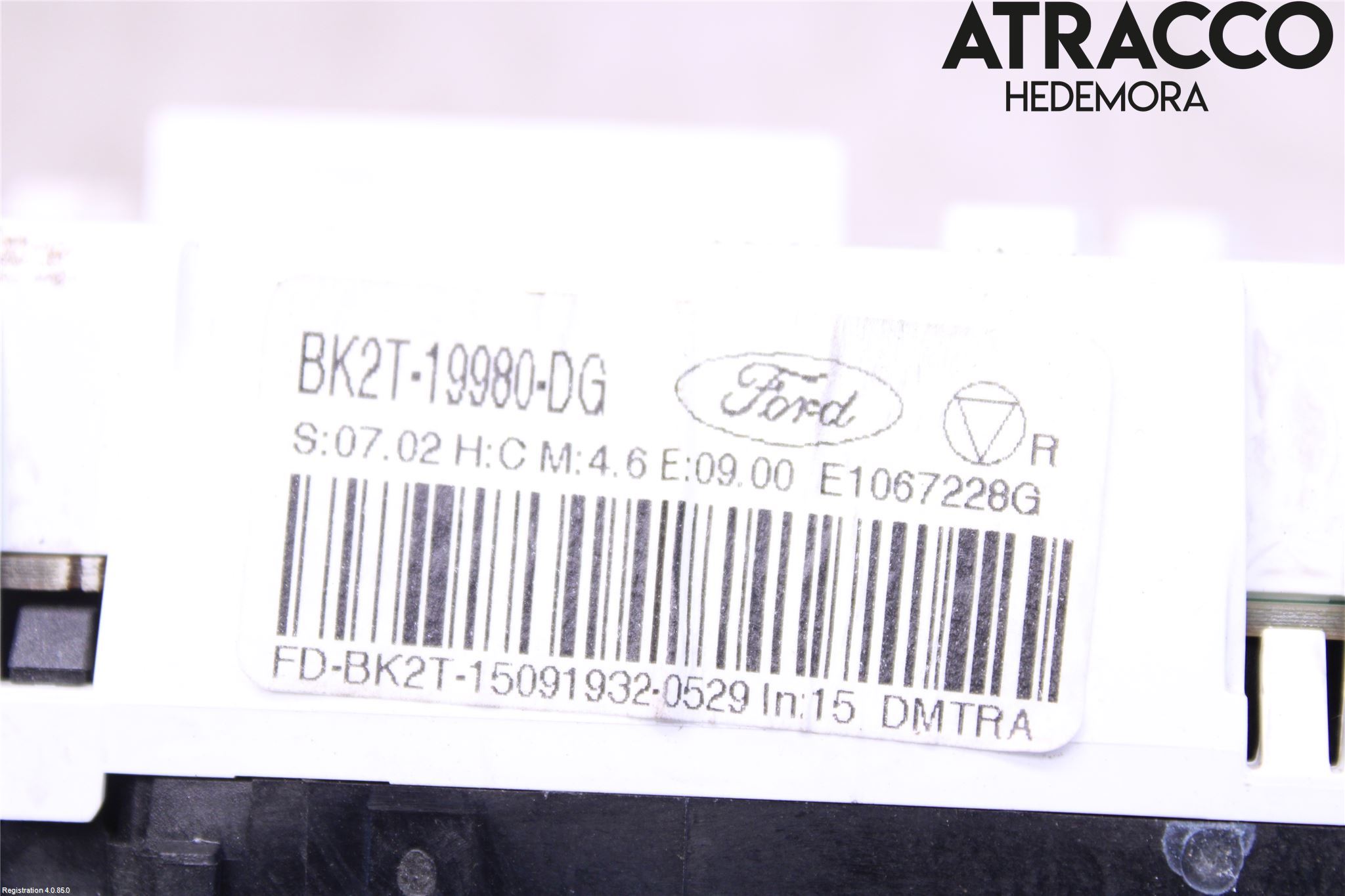 Ford TRANSIT/TOURNEO CUSTOM 13-24 Varme Ac Betjening-Display
