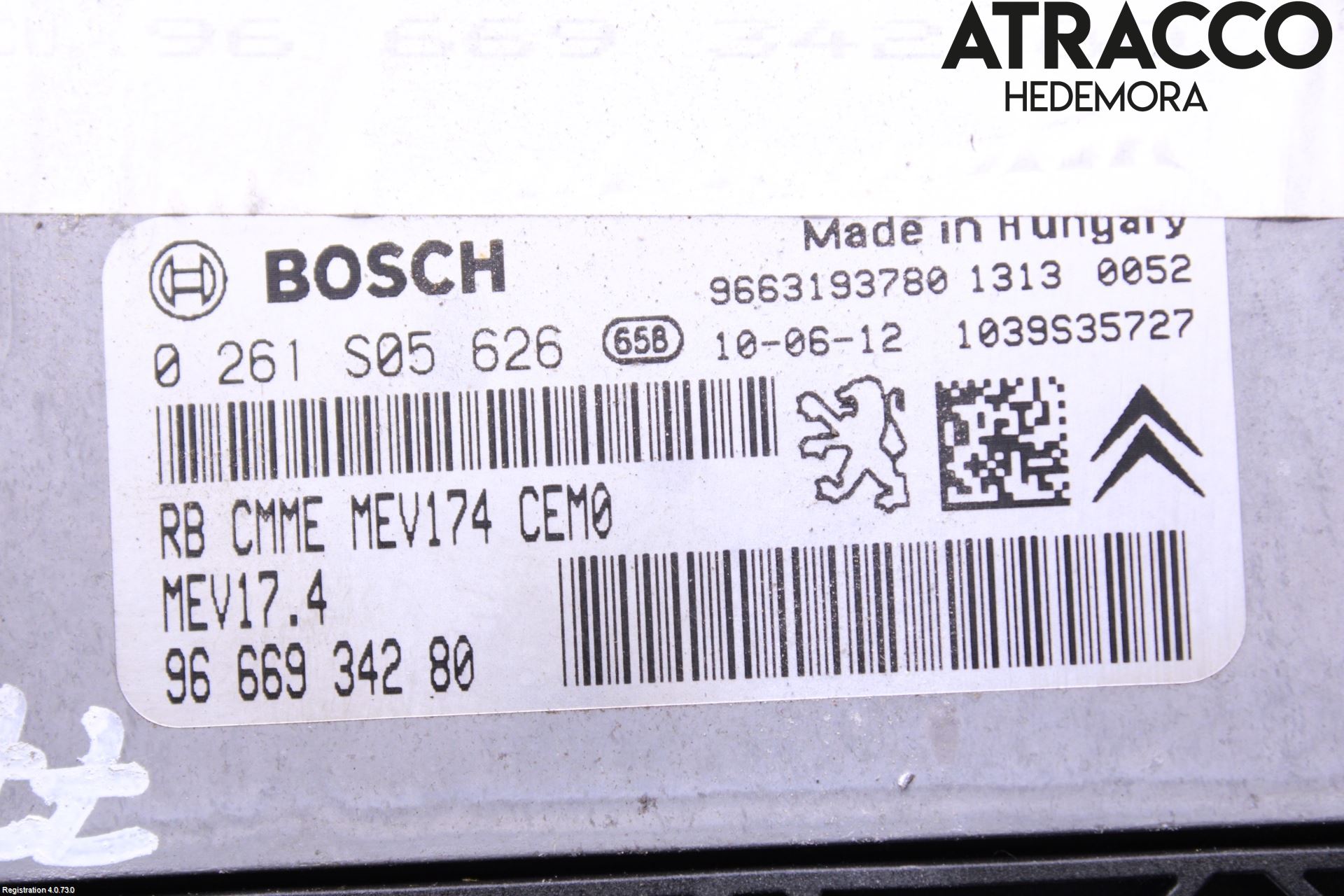 Peugeot 308 08-13 Styreenhet Innsprøytning