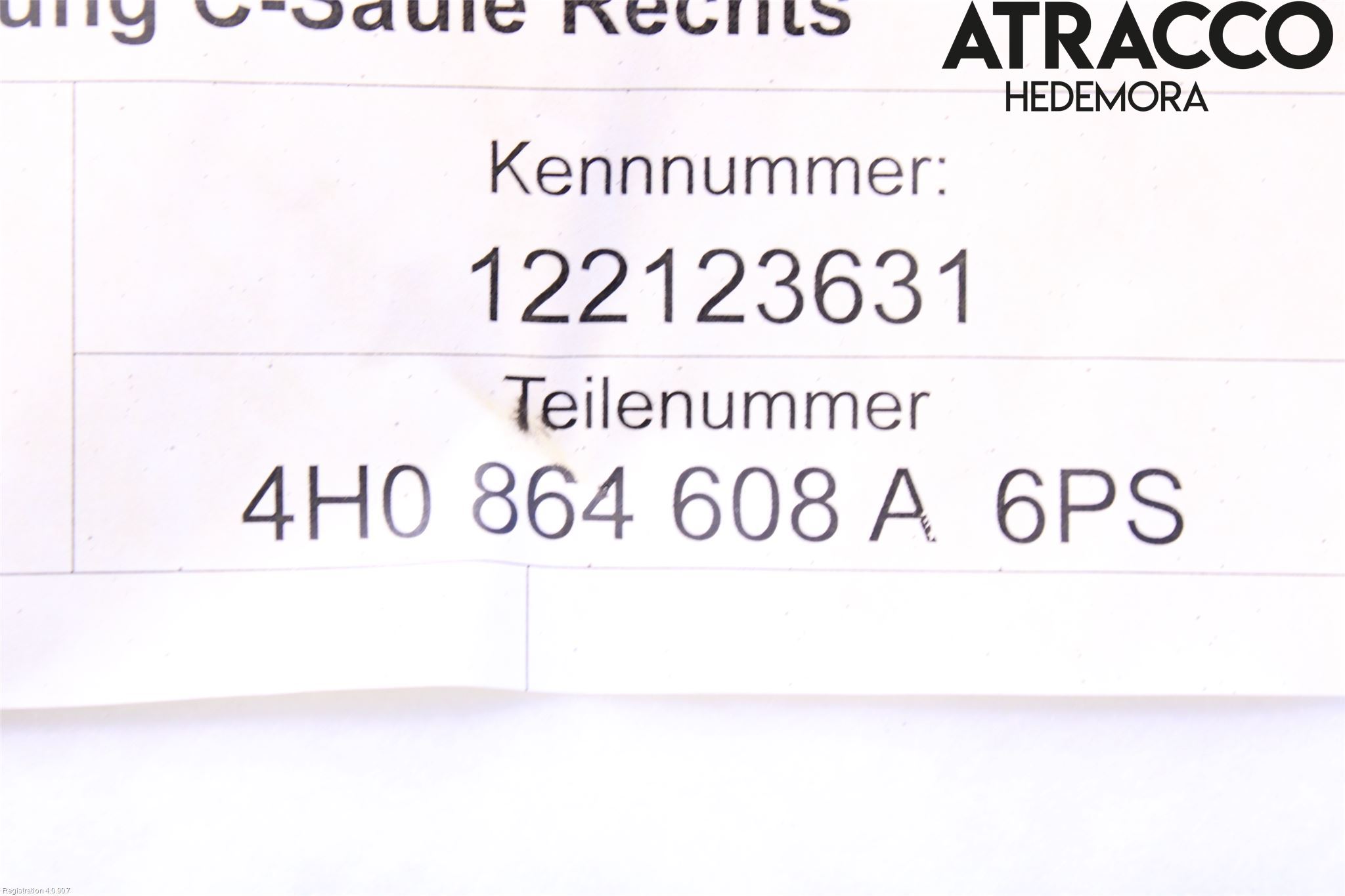 Audi A8/S8 4H 10-17 Innr Terskel Innstigning