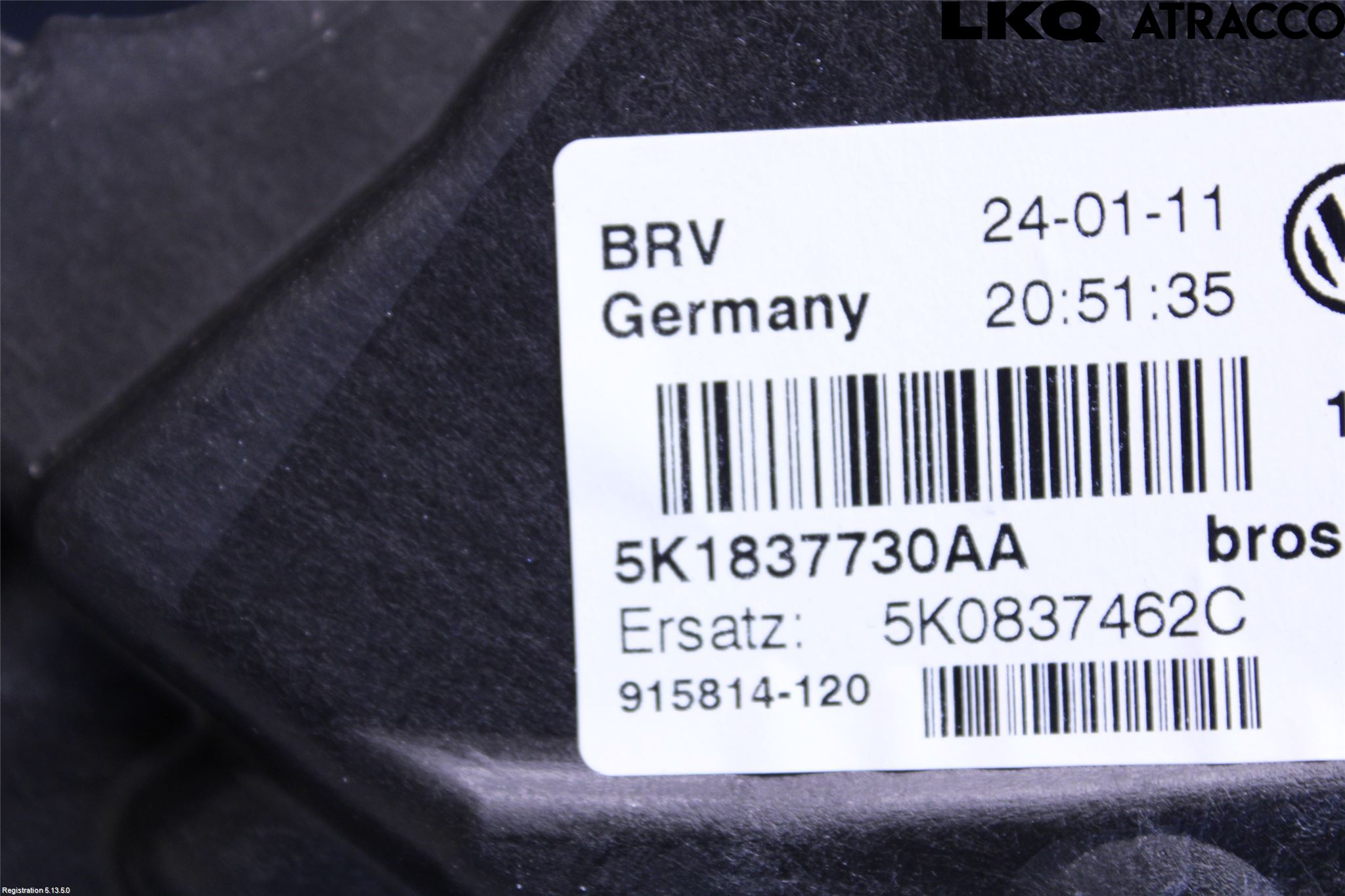 Volkswagen VW GOLF VI 09-13 Vindusheis El Komp