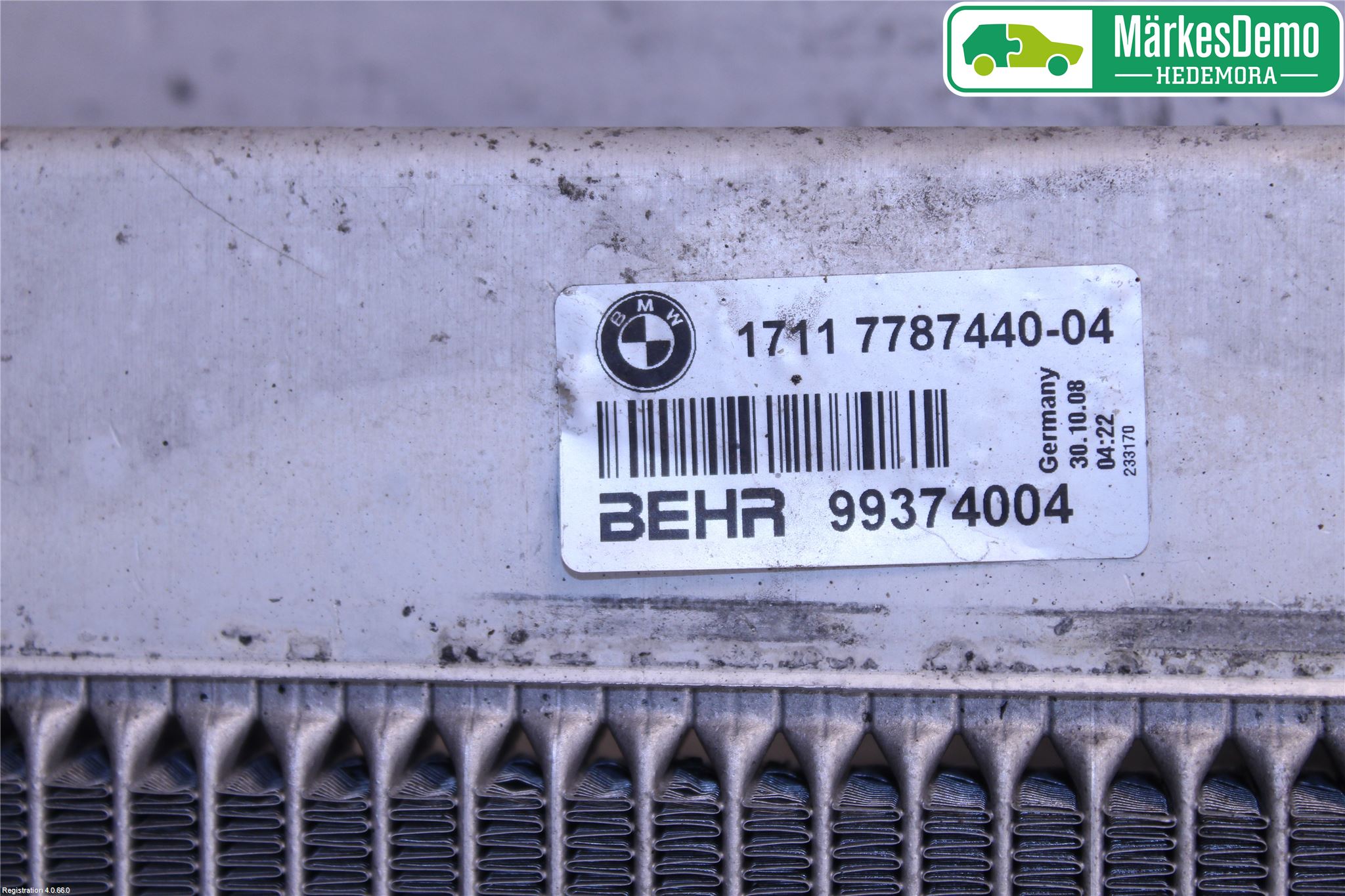 BMW 5 E60/61 Sed/Tou 02-10 Varme Ac Kondenser-Kjøler