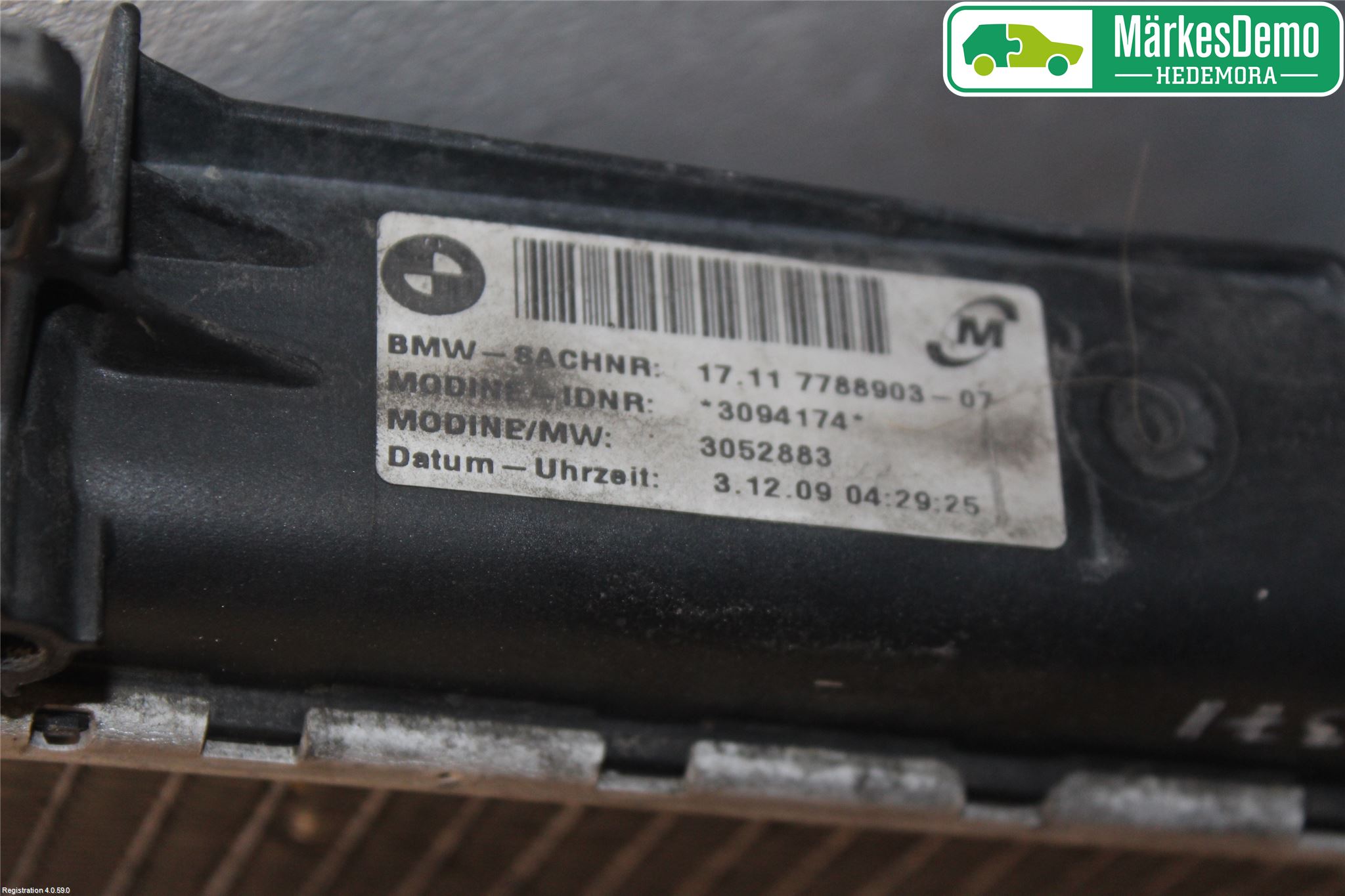 BMW 3 E90/91 SED/TOU 05-12 Radiator Manuell