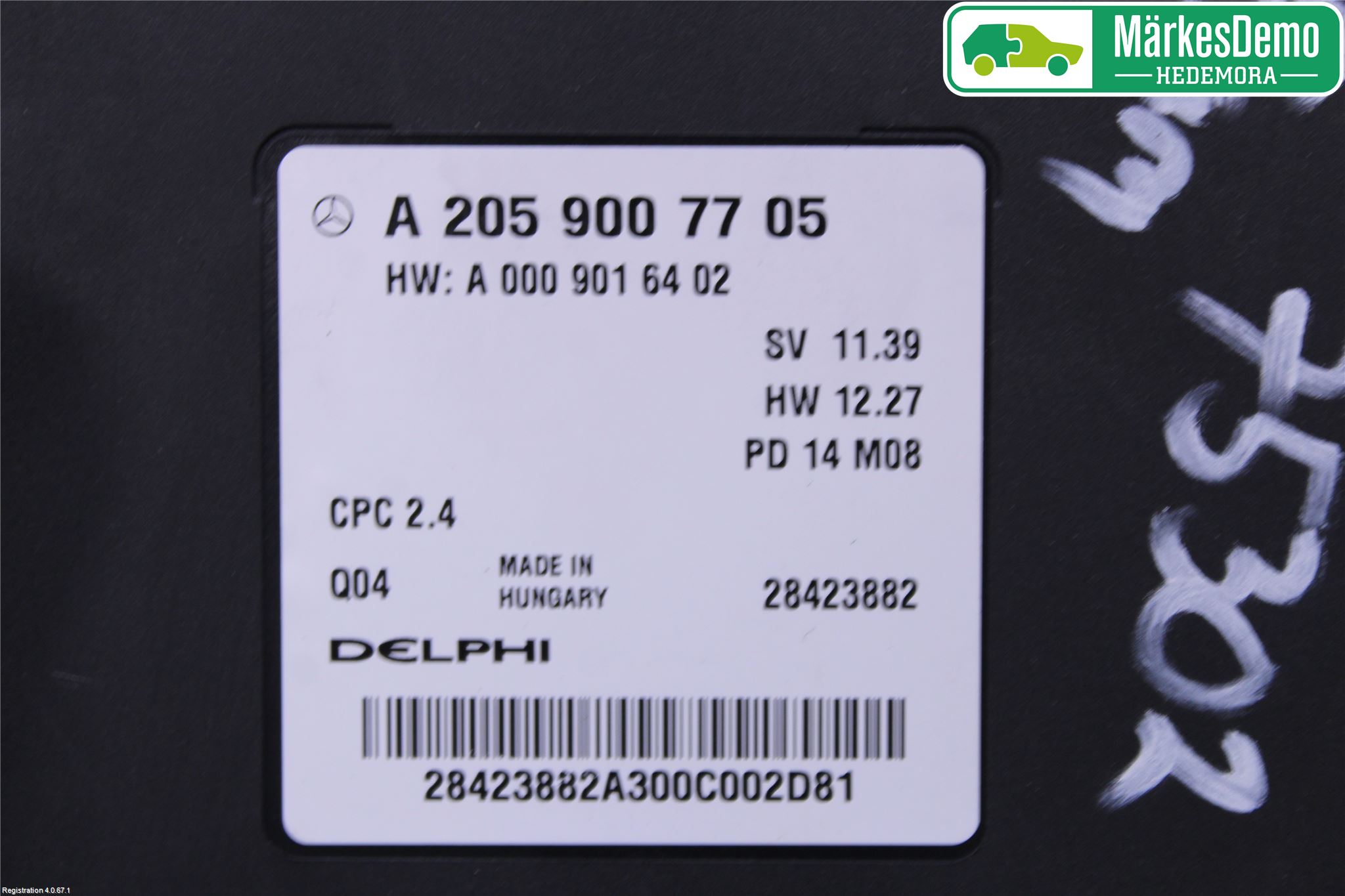 Mercedes-Benz MB C-KLASS (W205) 14-21 Styreenhet Gearkasse