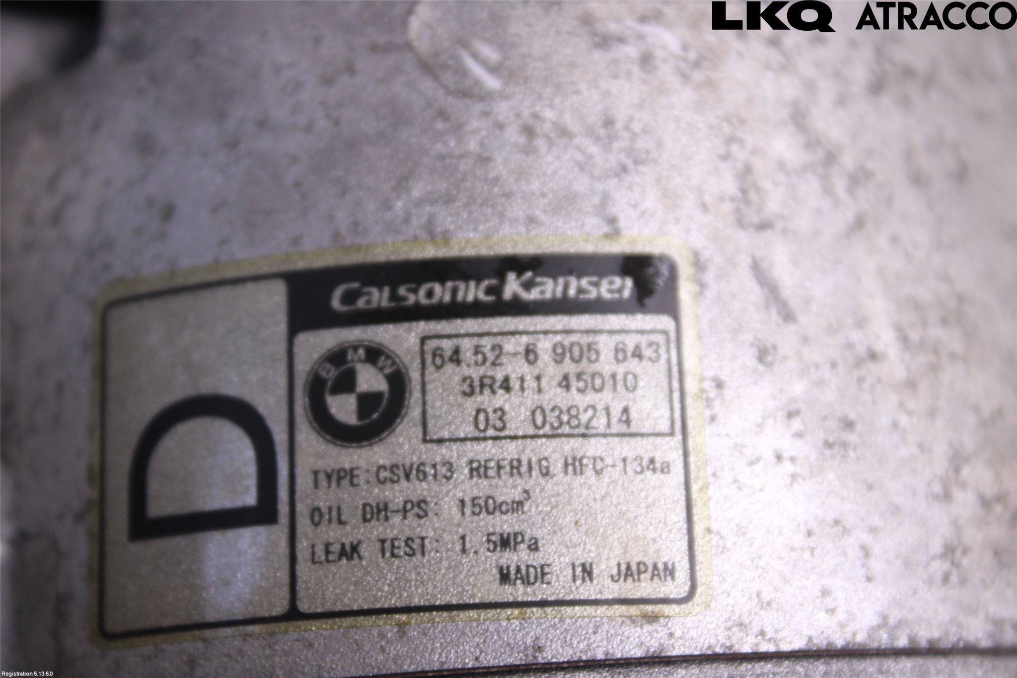 BMW Z4 E86/85Cou/CAB 02-08 Varme Ac Kompressor