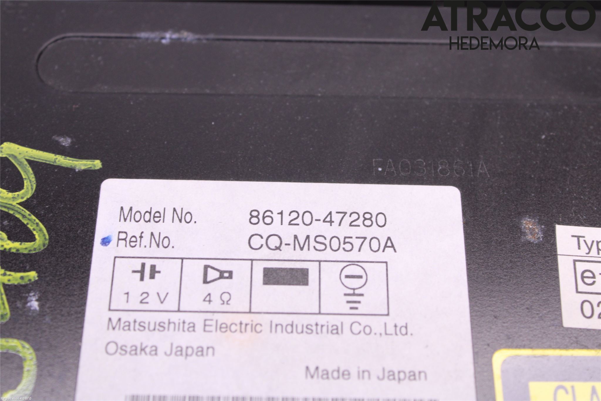 Toyota PRIUS NWH20 04-08 Stereo Radio Med Cd