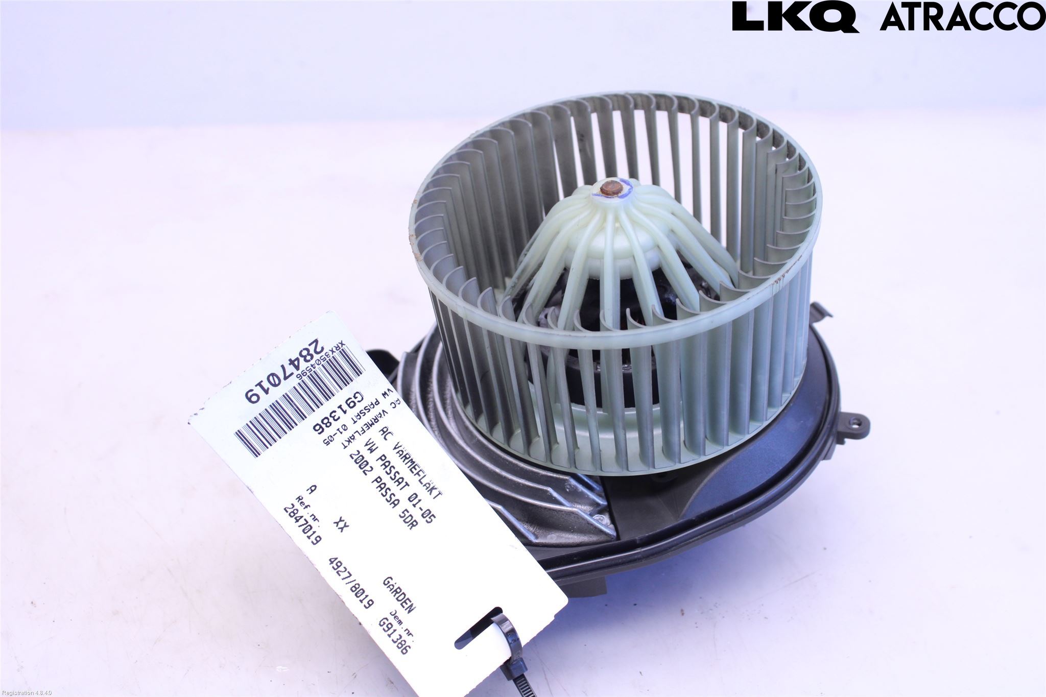 Volkswagen VW PASSAT 01-05 Varme Ac Varmeapparatvifte