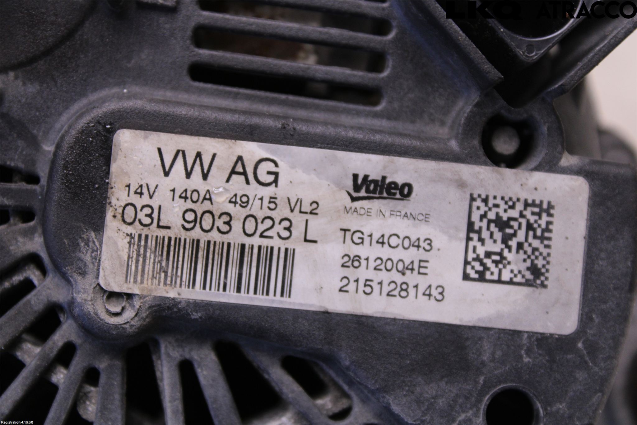 Volkswagen VW TIGUAN 07-16 Dynamo