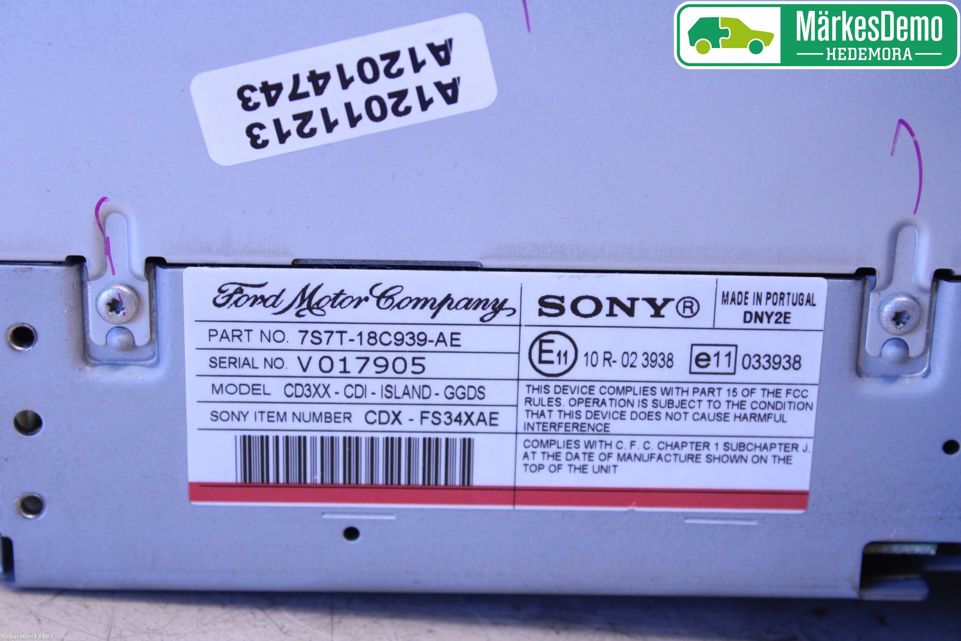 Ford MONDEO 07-15 Stereo Radio Med Cd