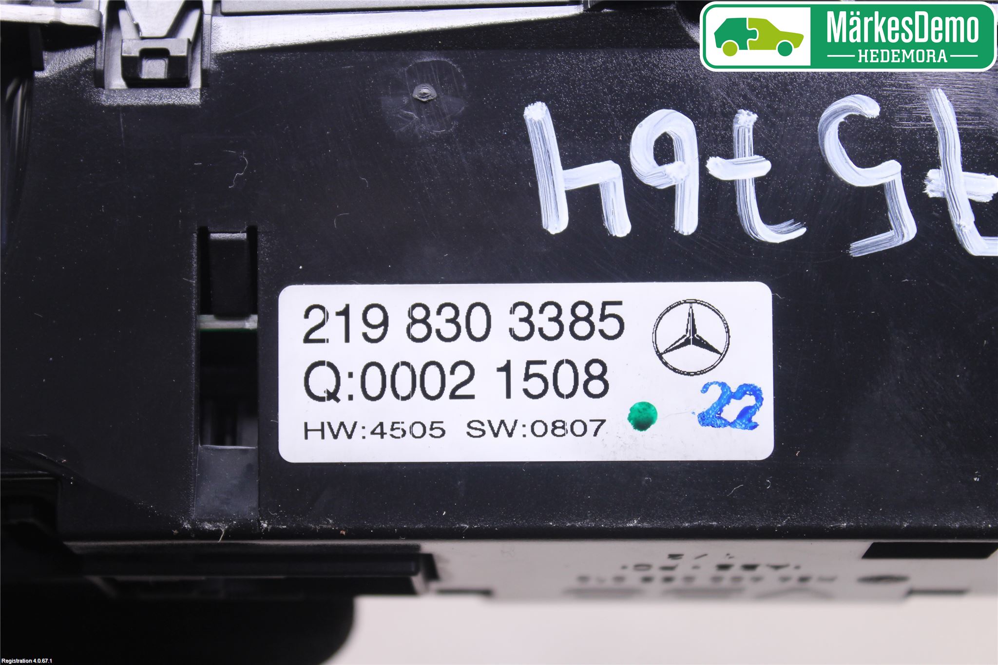 Mercedes-Benz MB CLS (C219) 03-11 Varme Ac Betjening-Display