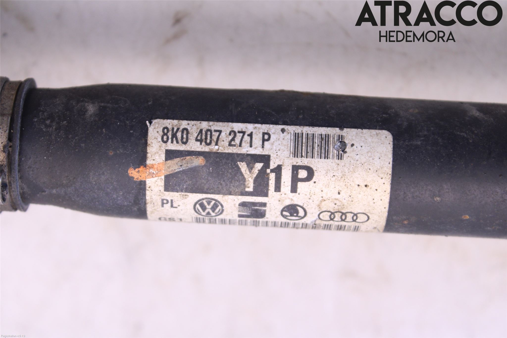 Audi A4/S4 08-11 Drivaksel Foran Kompl Høyre