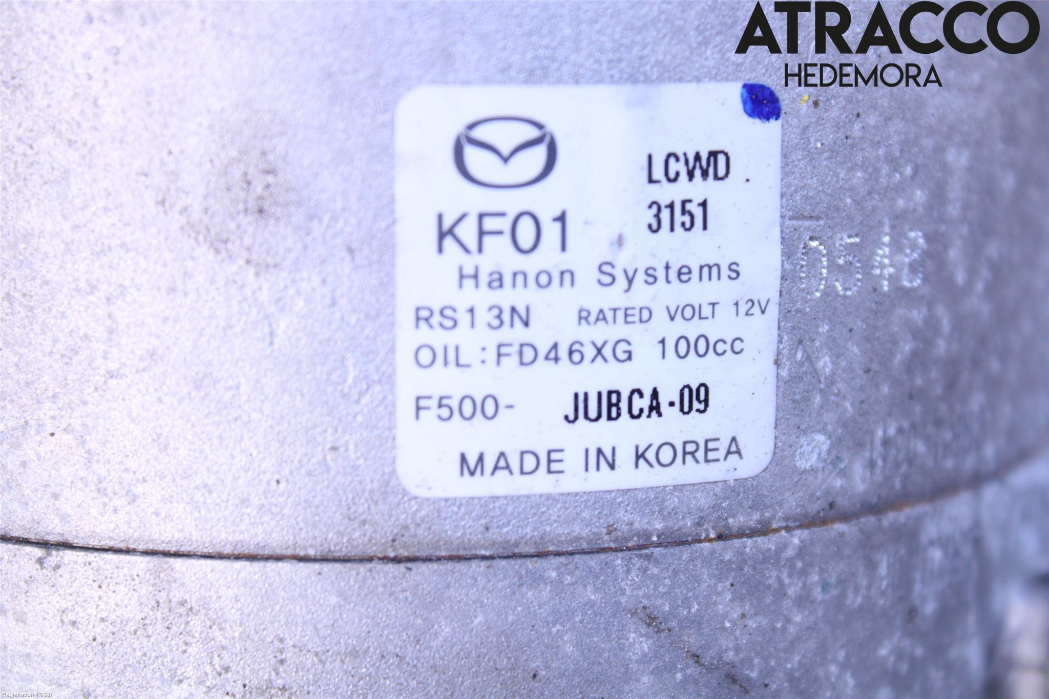 Mazda 3 III 14-19 Varme Ac Kompressor