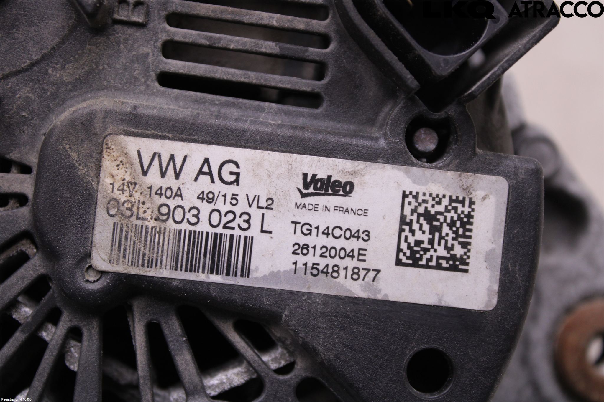 Volkswagen VW TIGUAN 07-16 Dynamo