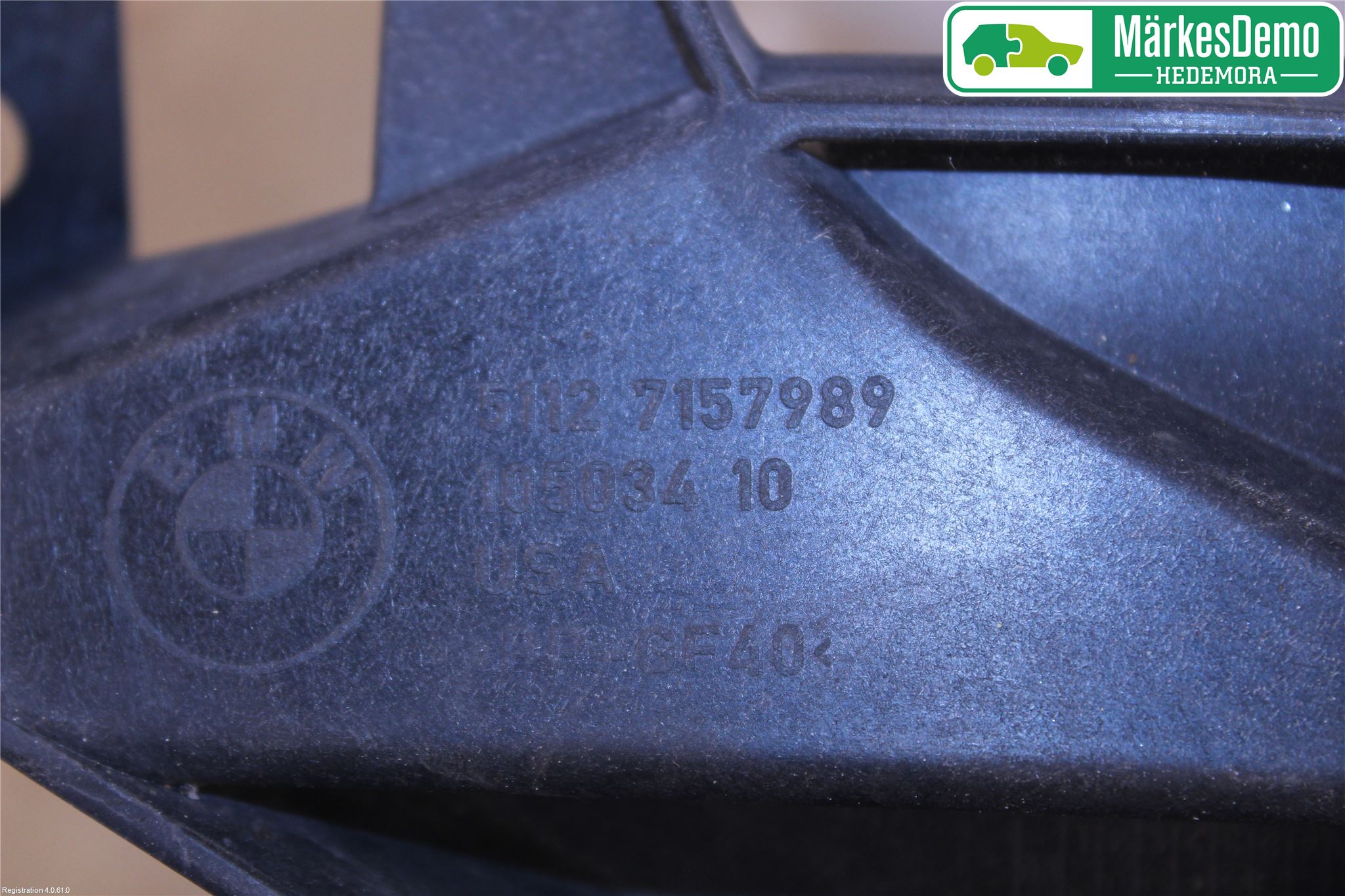 BMW X6 E71/E72   08-14 Frontskjermfeste Venstre