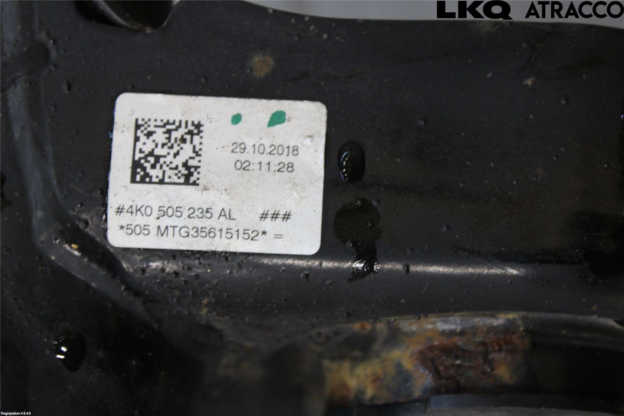 Audi A6 F2/C8 19- Bakaksel Feste Travers-Ramme