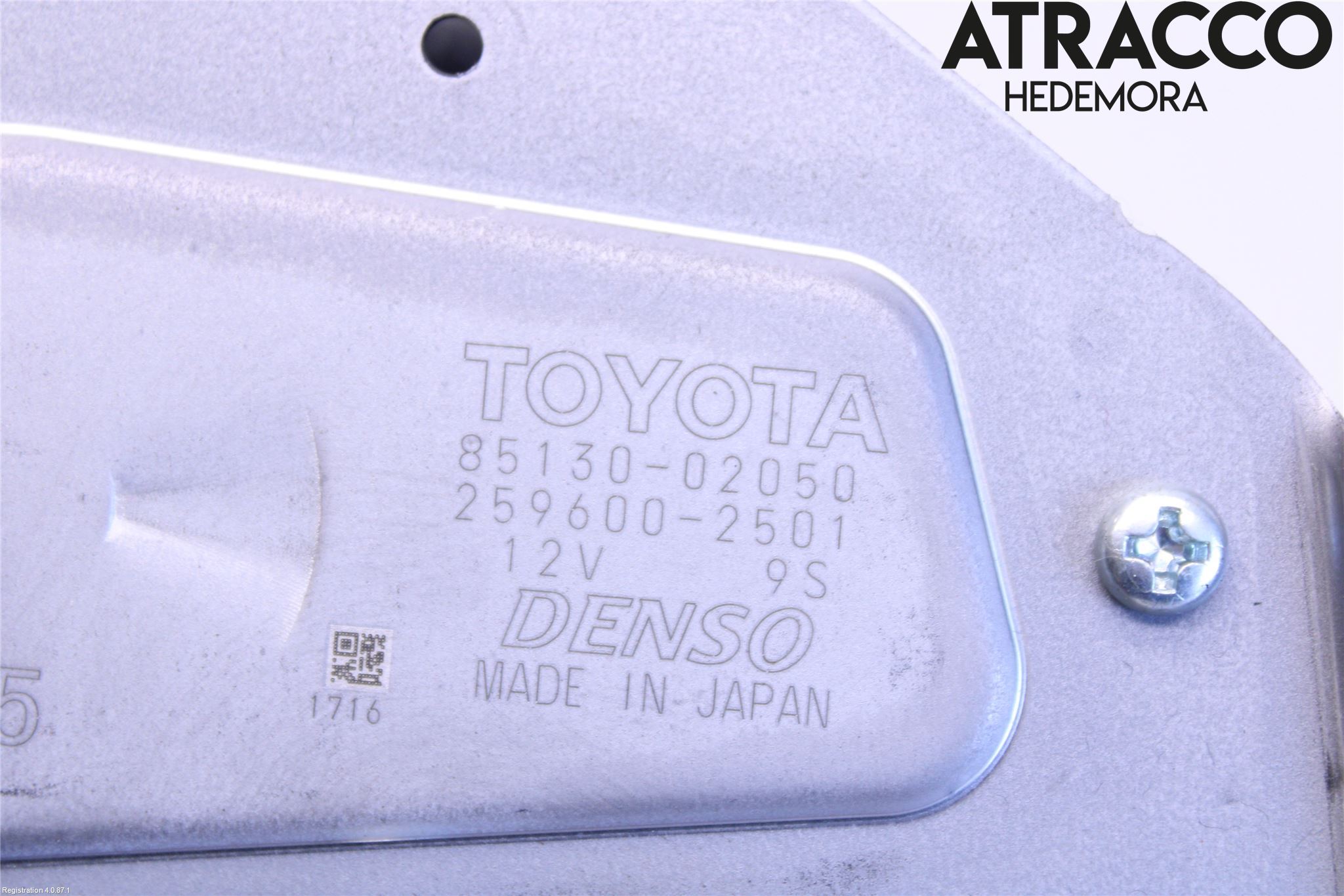 Toyota AURIS 13-19 Viskermotor Bakluke