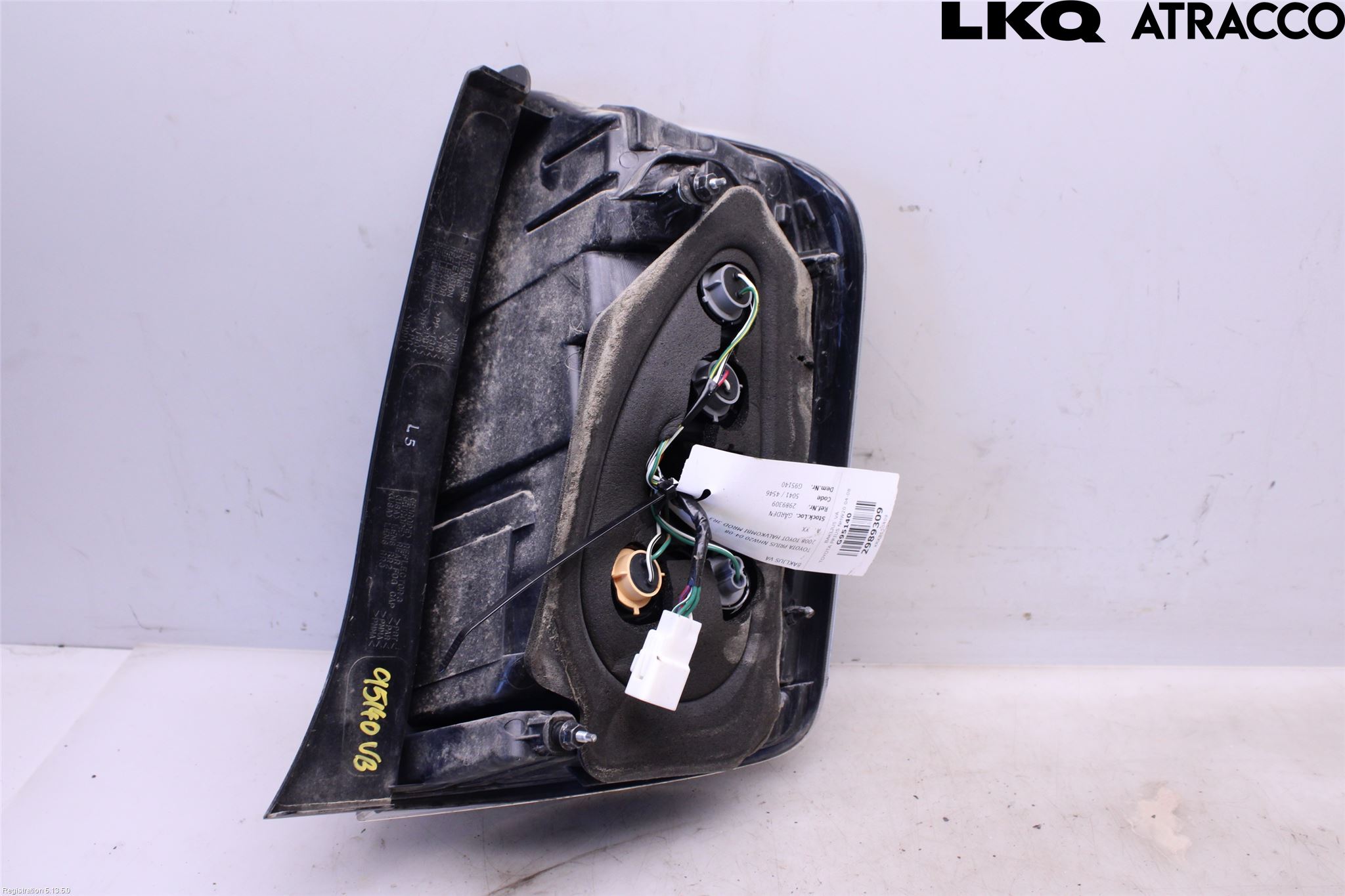 Toyota PRIUS NWH20 04-08 Baklykt Venstre