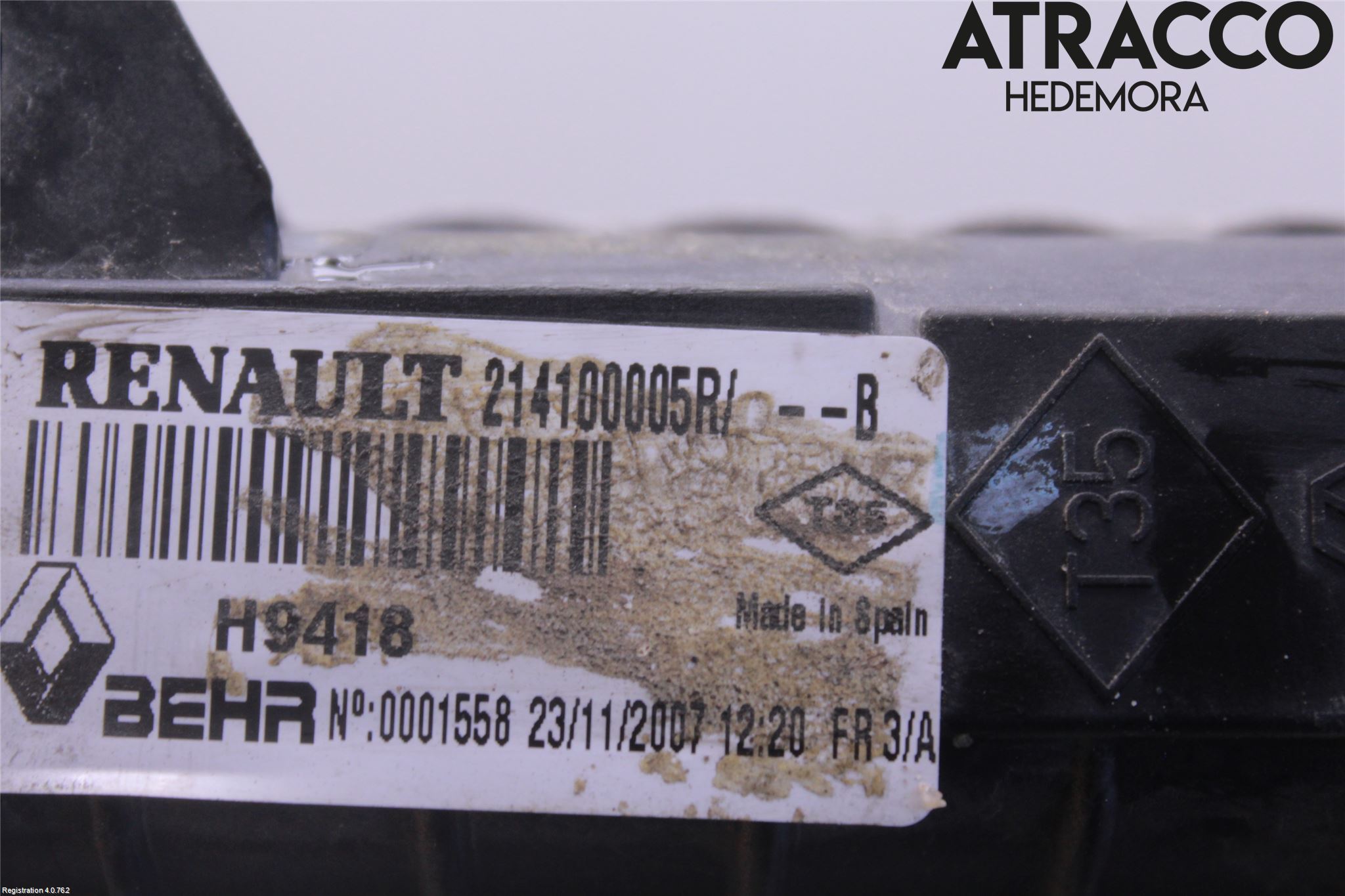 Renault LAGUNA III 08-10 Radiator Manuell