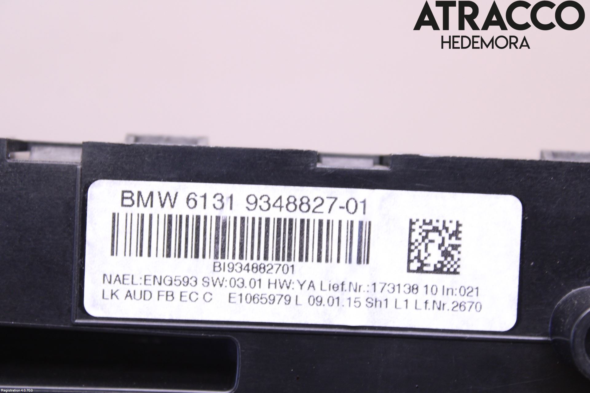 BMW 3 F30/F31/F80 12-19 Stereo Radio Med Cd