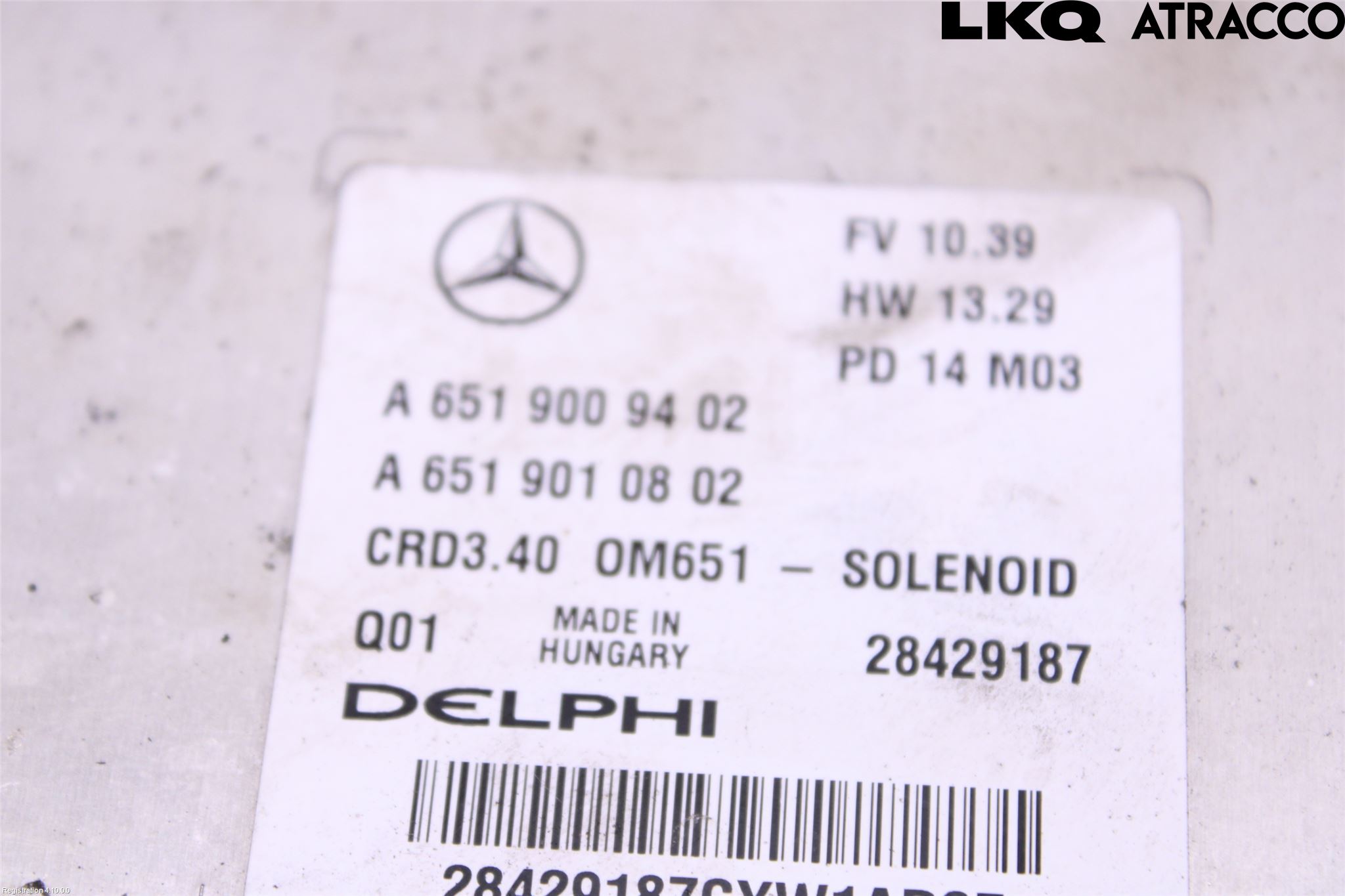 Mercedes-Benz MB B-KLASS (W246/W242) 12-19 Styreenhet Dieselpumpe