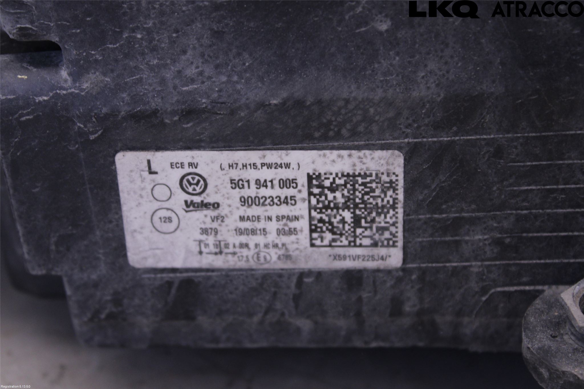 Volkswagen VW GOLF / E-GOLF VII 13-20 Frontlykt Venstre