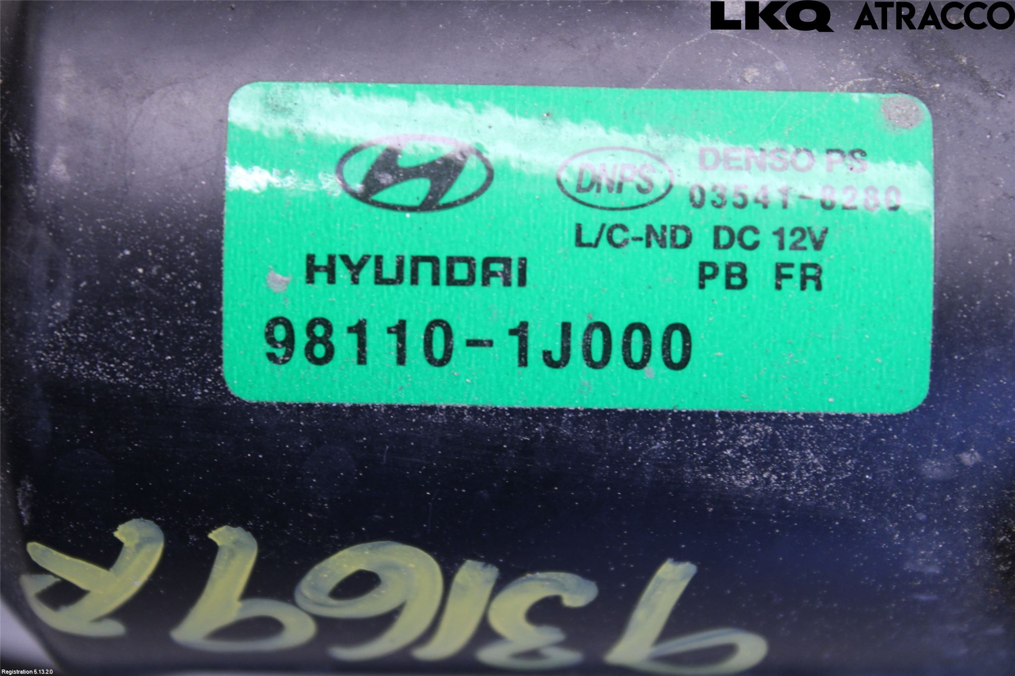 Hyundai i20 PB 09-14 Viskermotor Frontrute