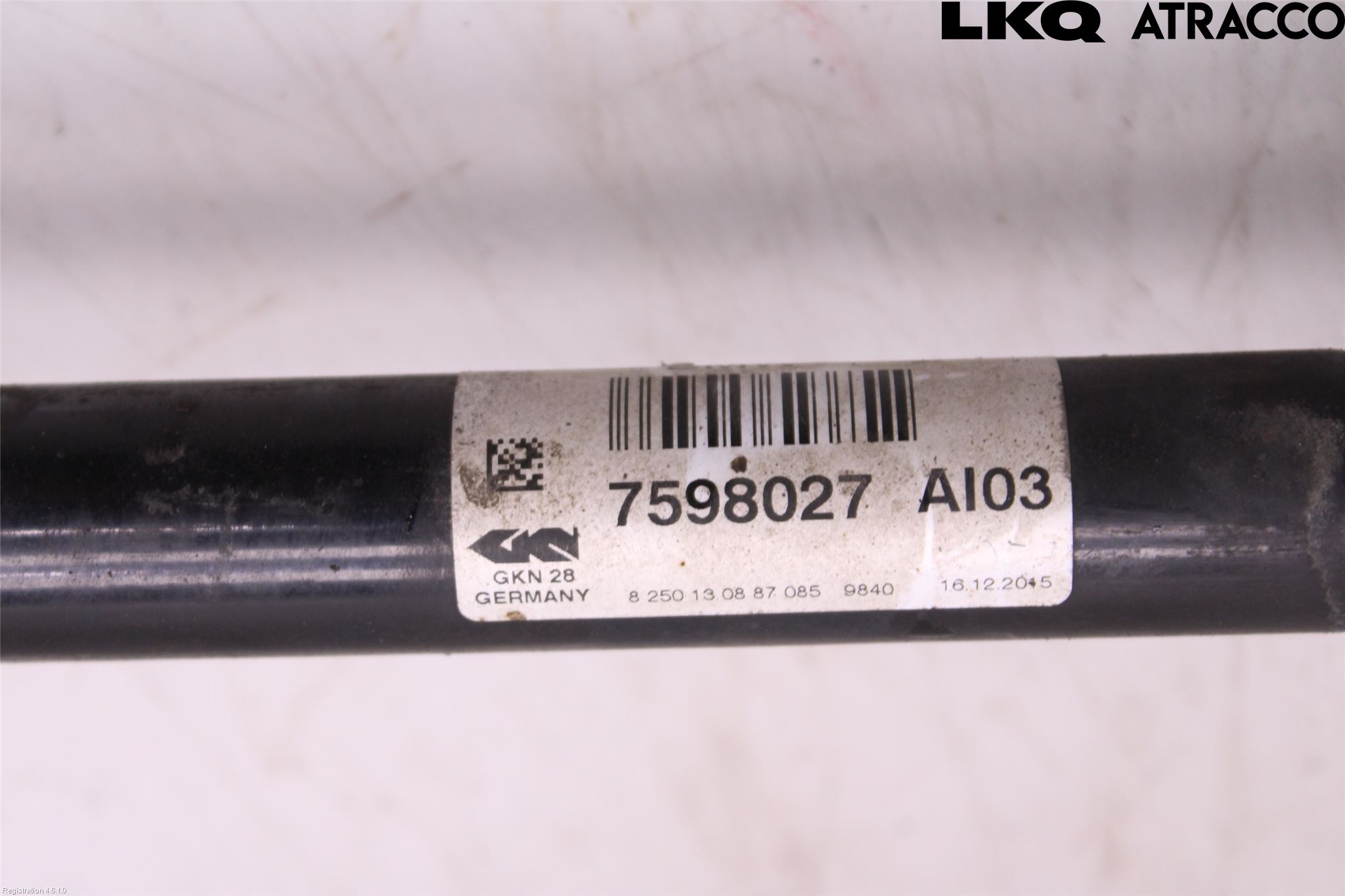 BMW X4 F26 14-18 Drivaksel Foran Kompl Venstre