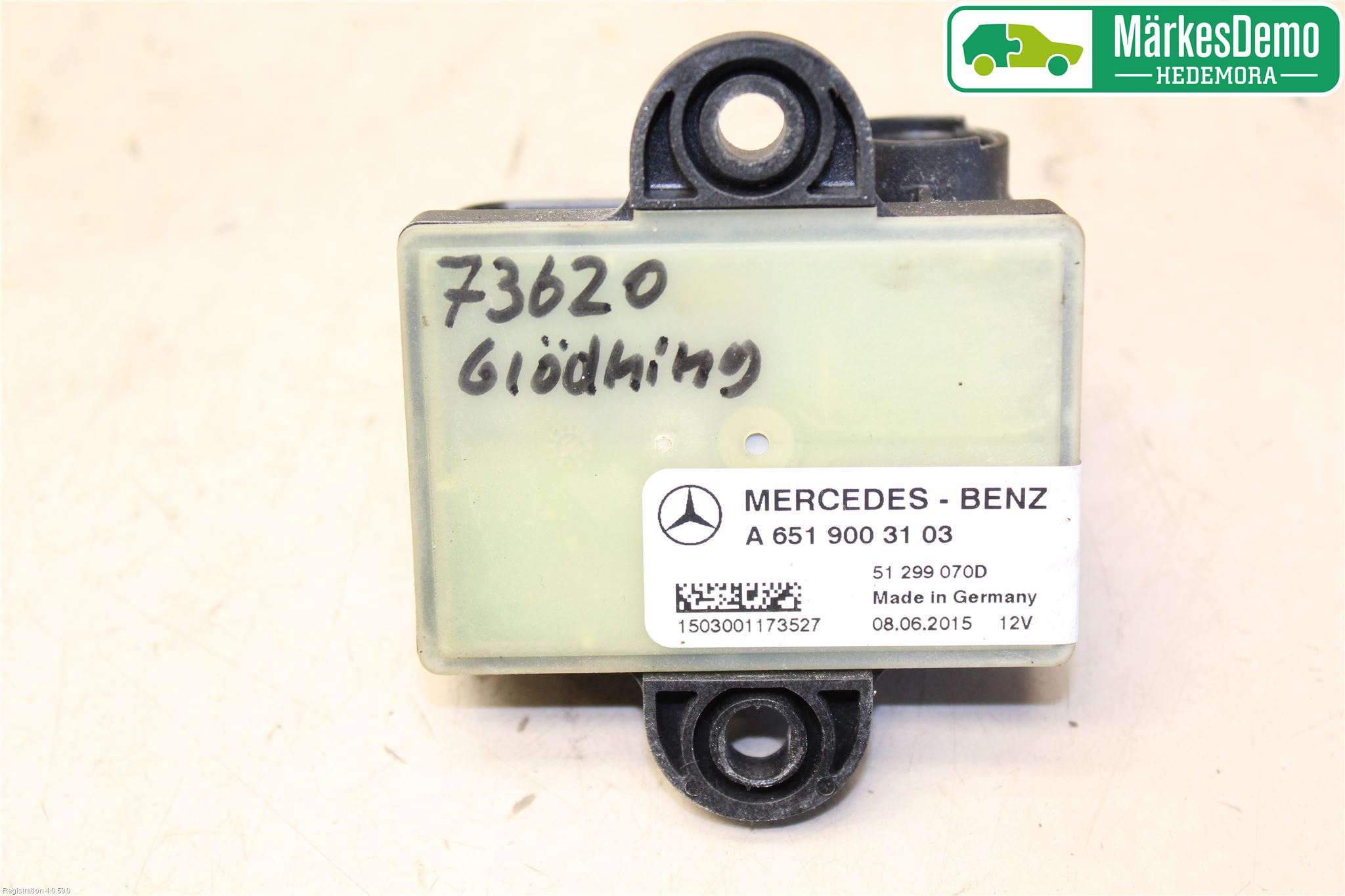 Mercedes-Benz MB E-KLASS (W212) 09-16 Rele Gløding Diesel