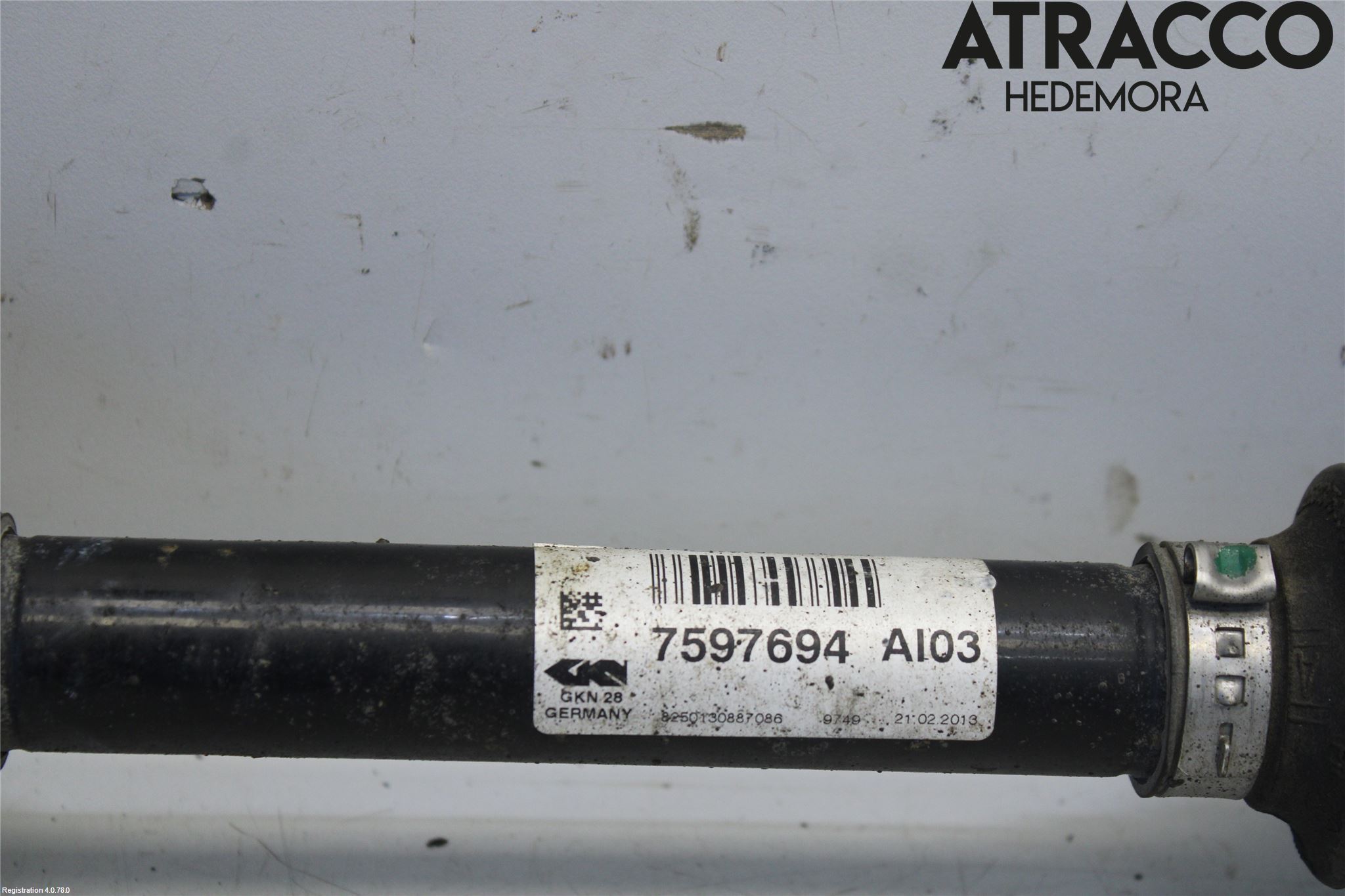 BMW 3 F30/F31/F80 12-19 Drivaksel Foran Kompl Høyre