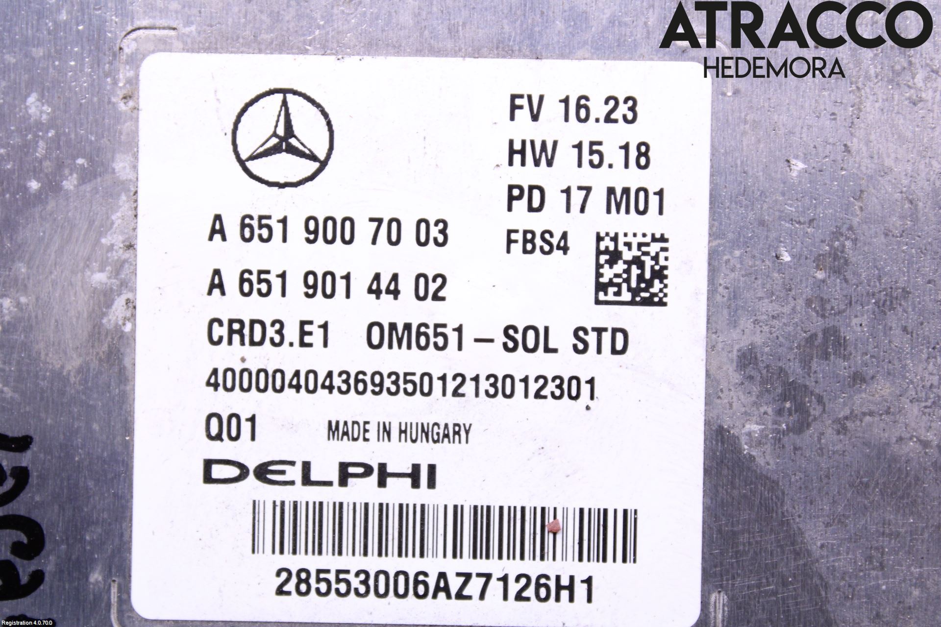 Mercedes-Benz MB CLA-KLASS (C117/X117) 13-19 Styreenhet Dieselpumpe
