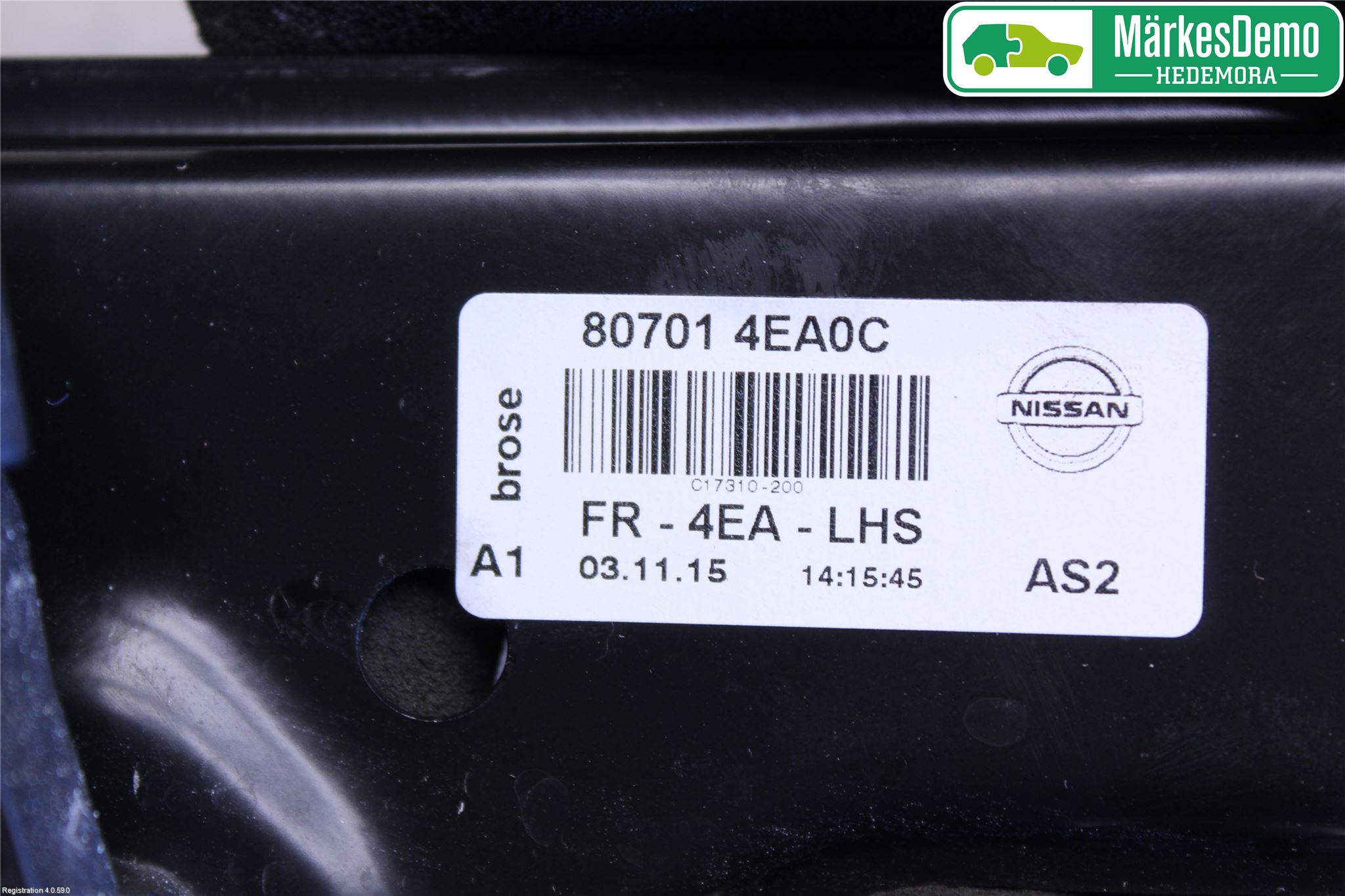 Nissan QASHQAI 14-17 Vindusheis El Komp