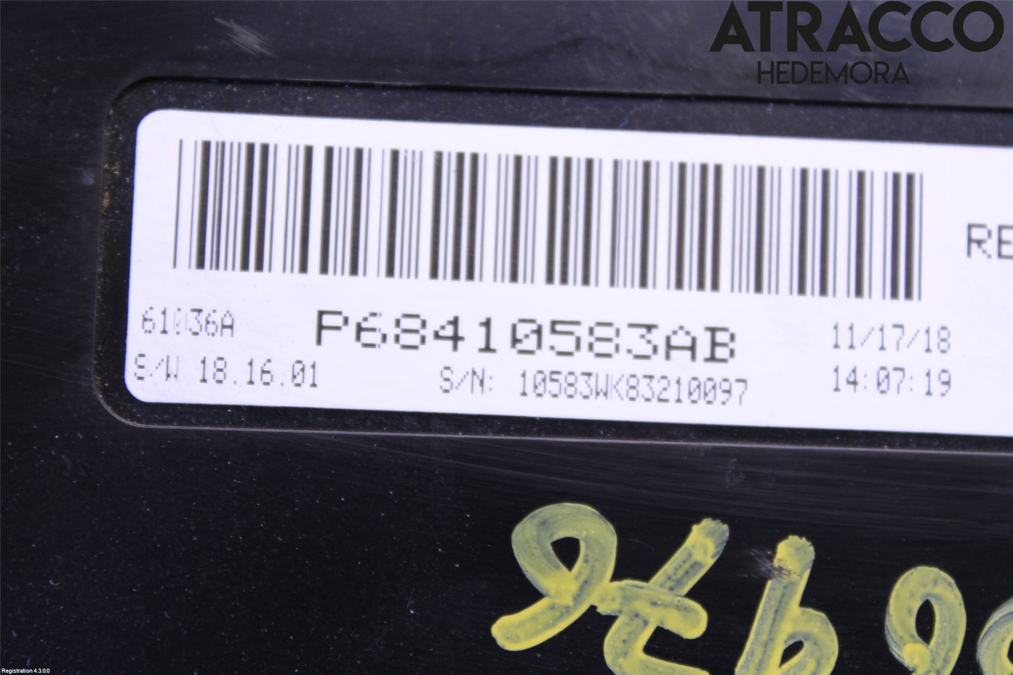 Jeep GRAND CHEROKEE 10-20 Varme Ac Betjening-Display