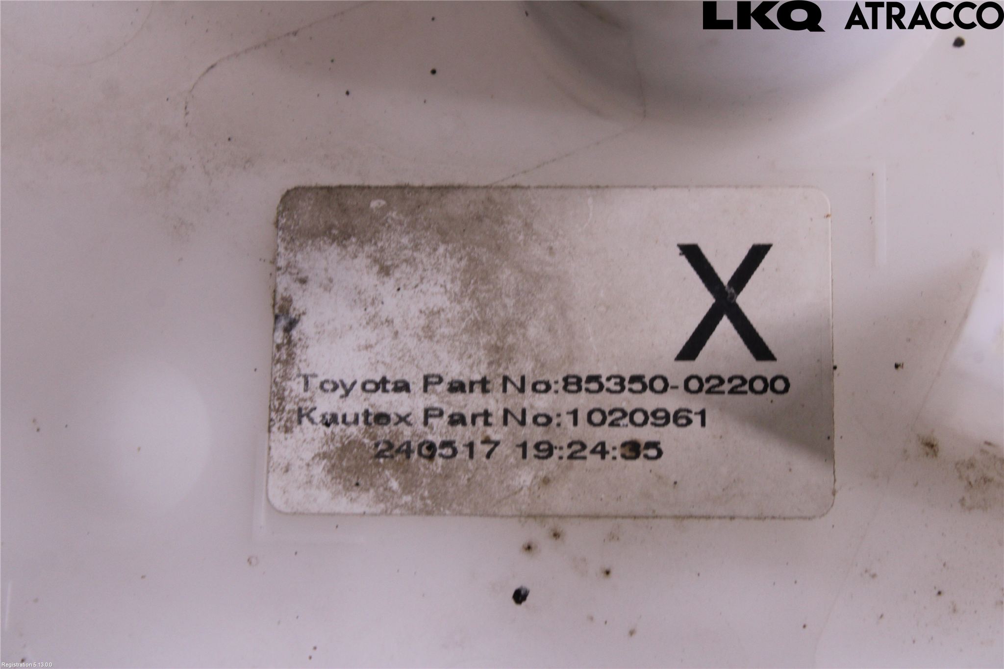 Toyota AURIS 13-19 Spylerbeholder Frontrute-Lykte